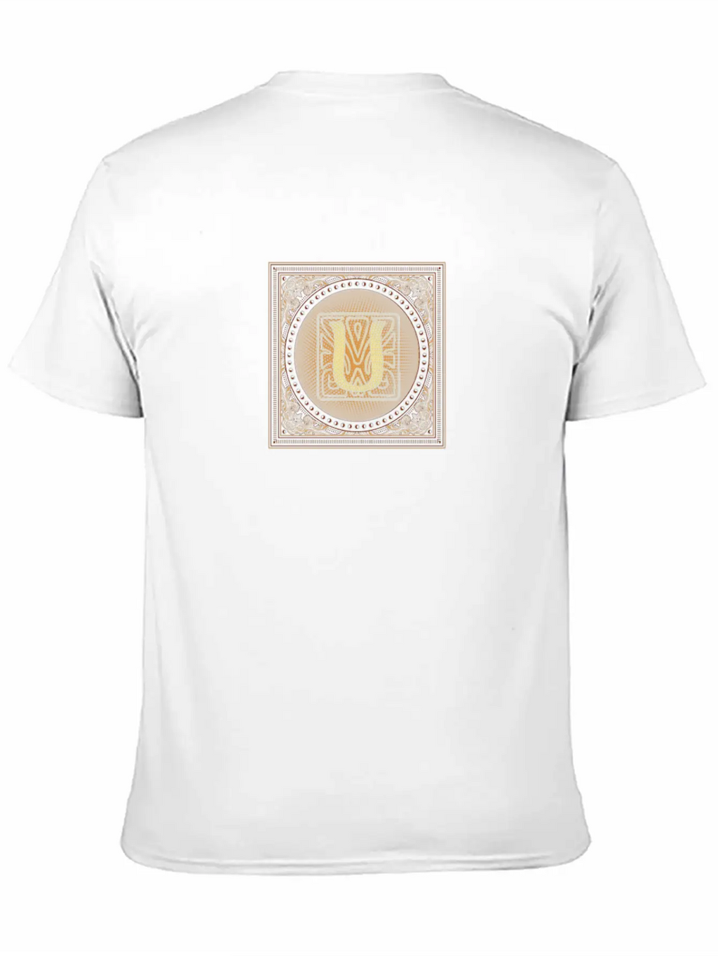 Letter U Monogram Stylish Everyday T-Shirt – Unisex Basic Cotton Tee