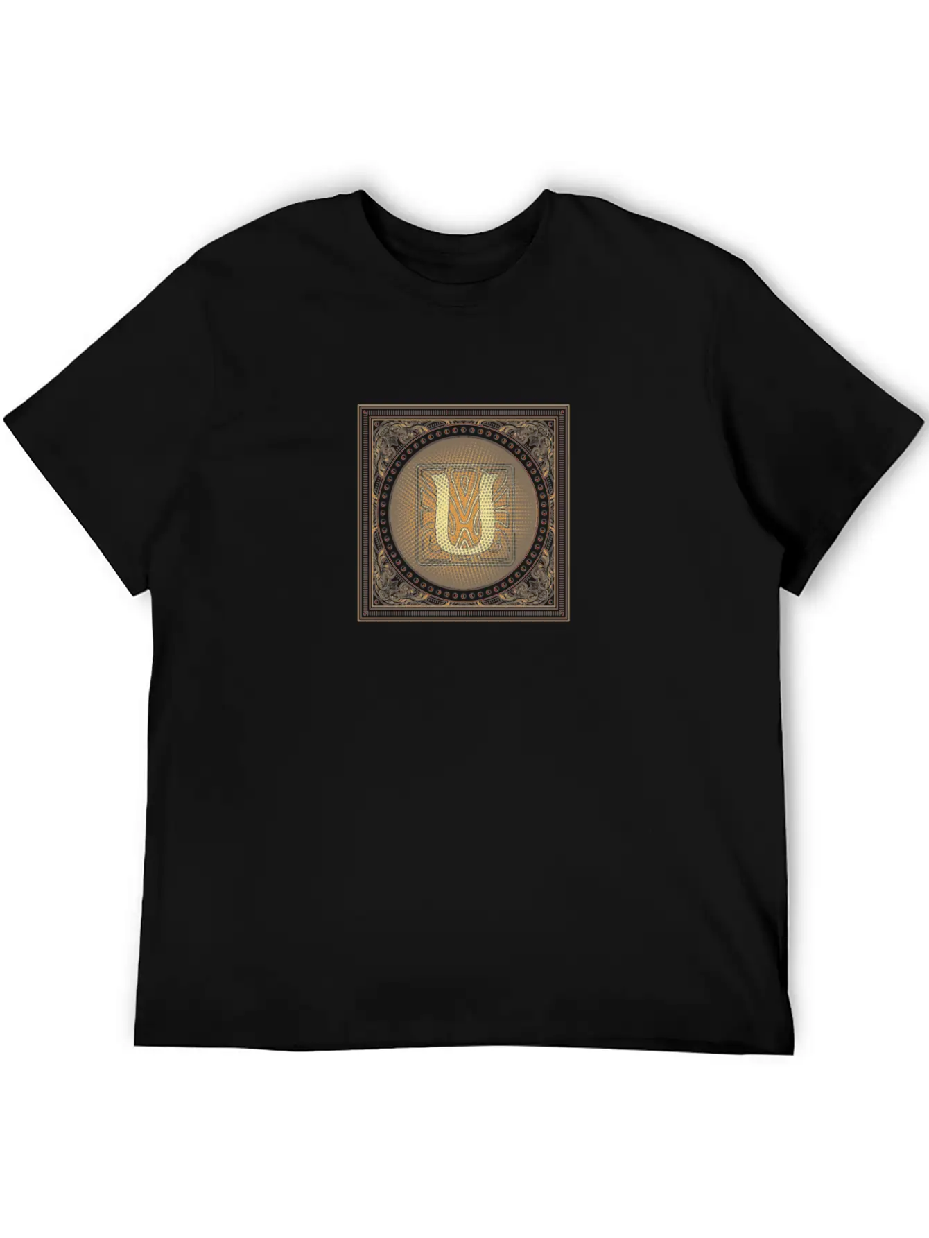 Letter U Monogram Stylish Everyday T-Shirt – Unisex Basic Cotton Tee