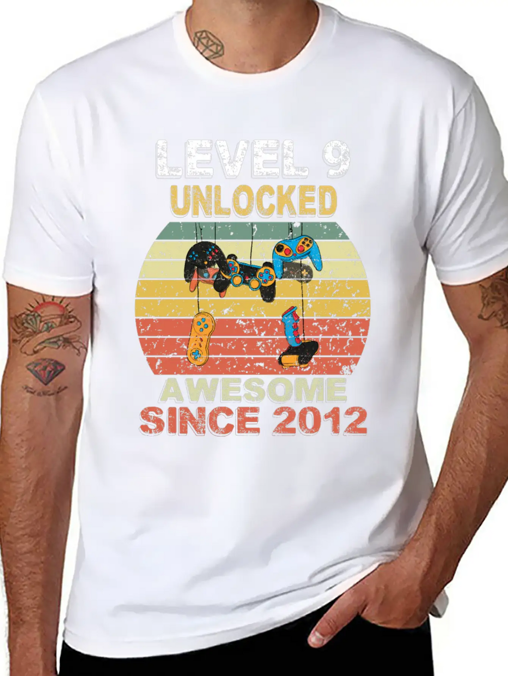 Level 9 Unlocked Awesome Since 2012 Video Game 9th Casual Graphic T-Shirt – Simple And Comfortable Daily Wear