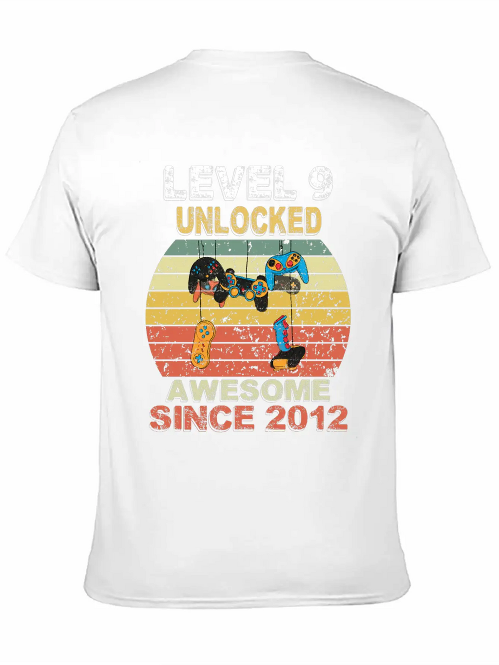 Level 9 Unlocked Awesome Since 2012 Video Game 9th Casual Graphic T-Shirt – Simple And Comfortable Daily Wear