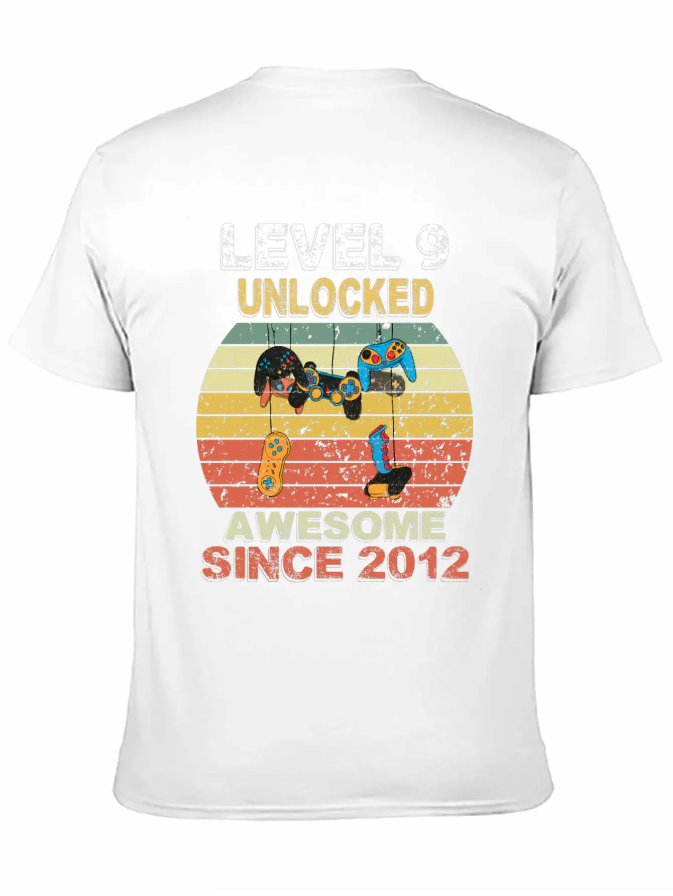 Level 9 Unlocked Awesome Since 2012 Video Game 9th Casual Graphic T-Shirt – Simple And Comfortable Daily Wear