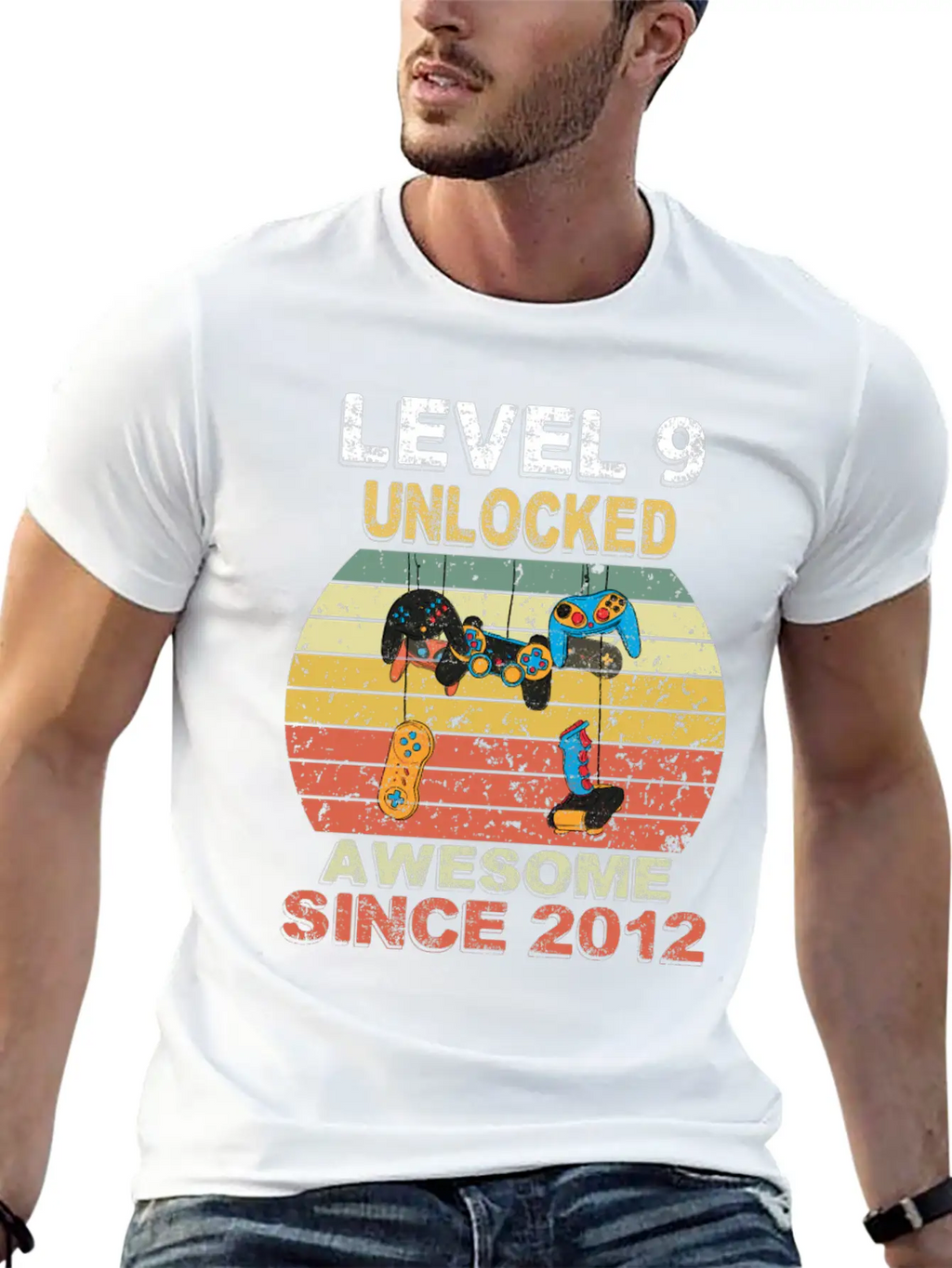 Level 9 Unlocked Awesome Since 2012 Video Game 9th Casual Graphic T-Shirt – Simple And Comfortable Daily Wear