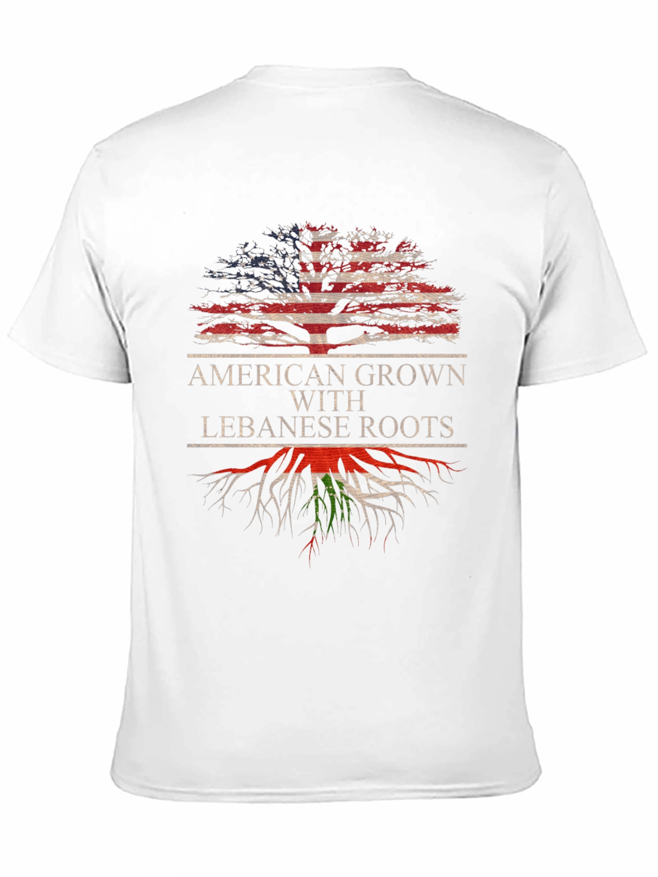 American Grown Lebanese Roots Graphic Tee