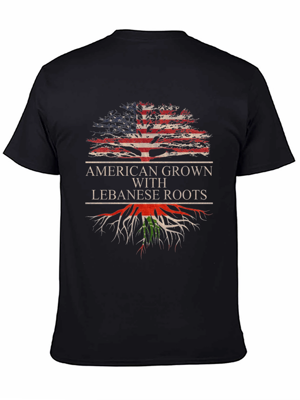 American Grown Lebanese Roots Graphic Tee