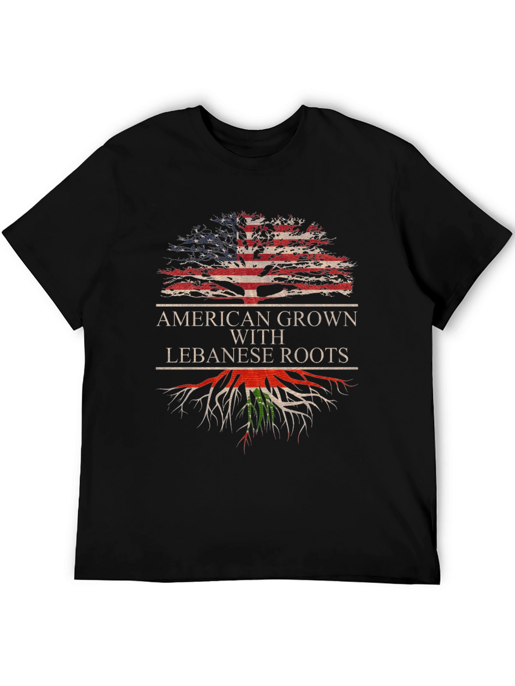 American Grown Lebanese Roots Graphic Tee