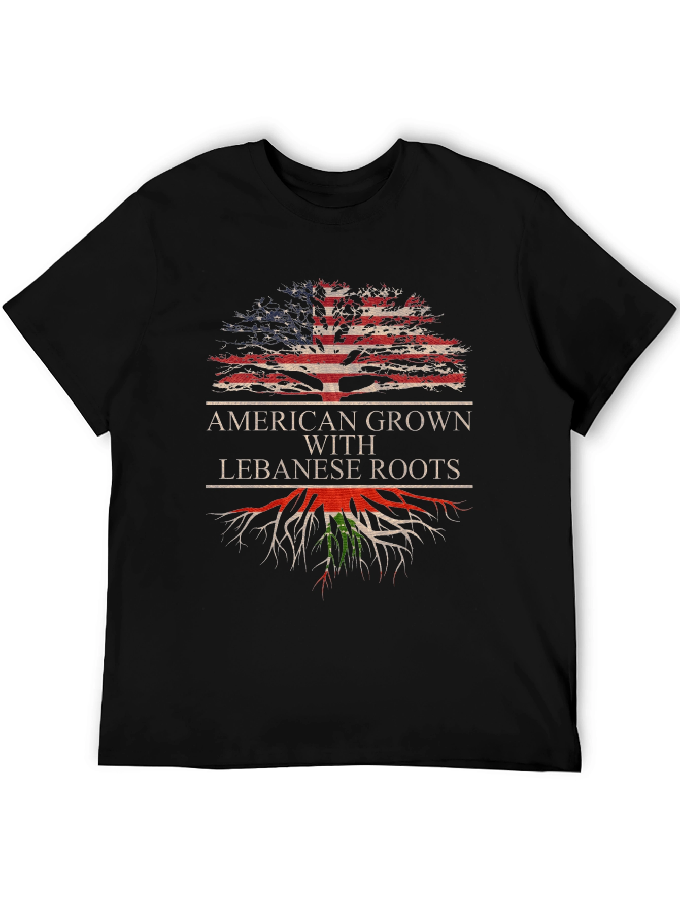 American Grown Lebanese Roots Graphic Tee