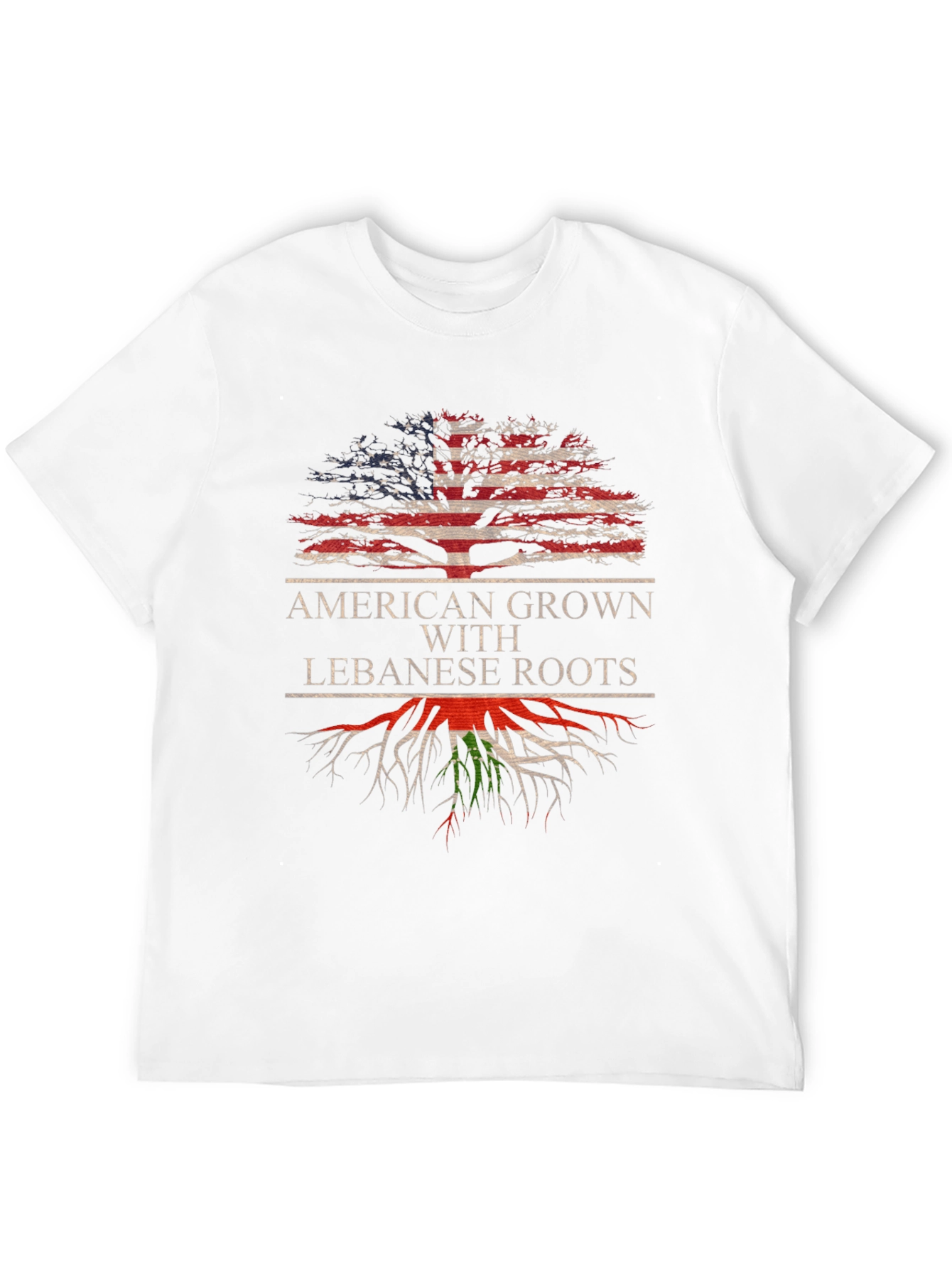 American Grown Lebanese Roots Graphic Tee