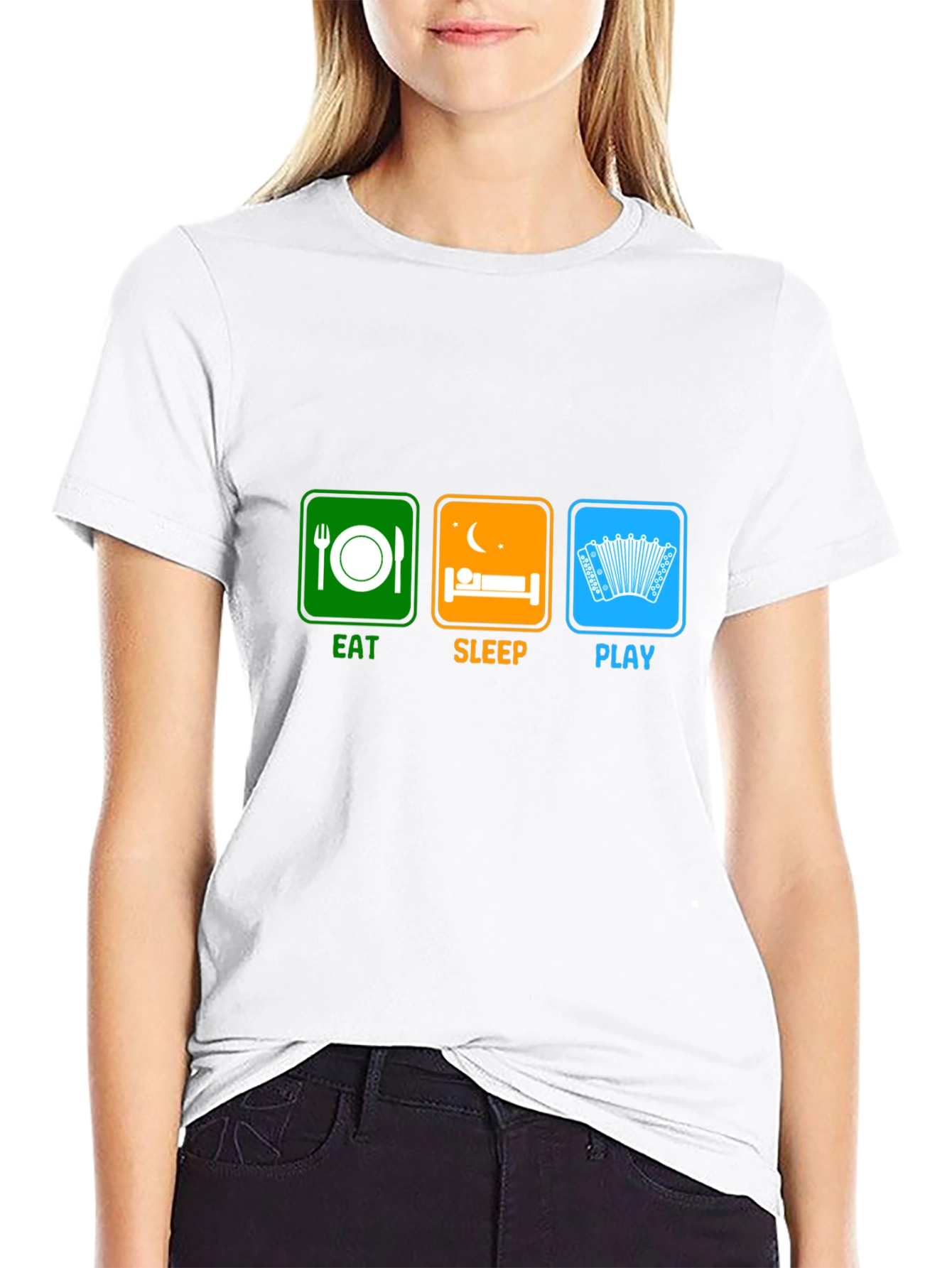Eat Sleep Play Accordion T-Shirt - Musician Gift