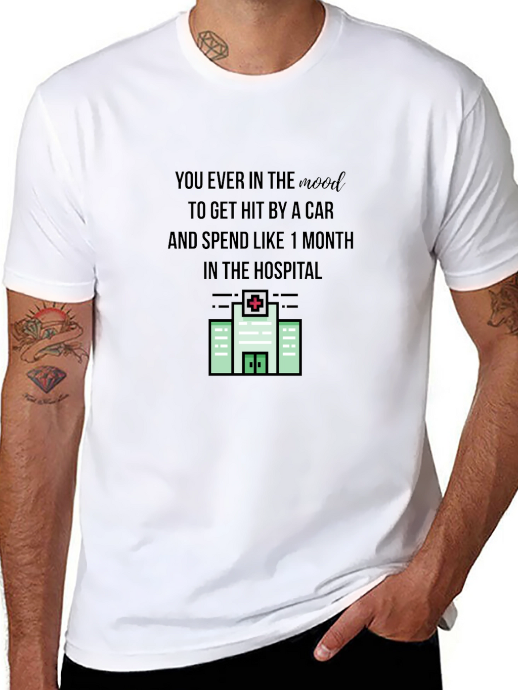 Hit By a Car Hospital Stay T-Shirt