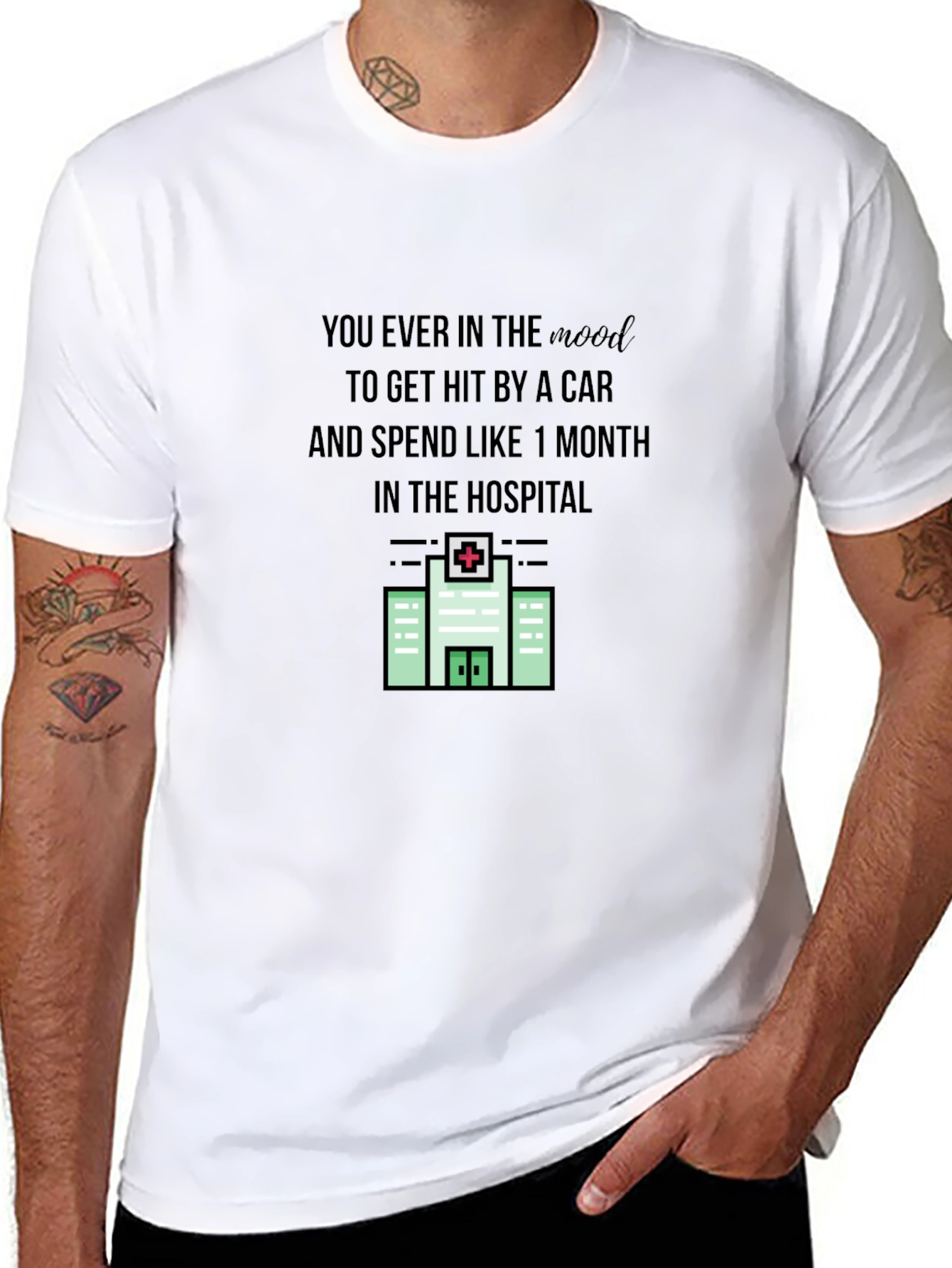 Hit By a Car Hospital Stay T-Shirt