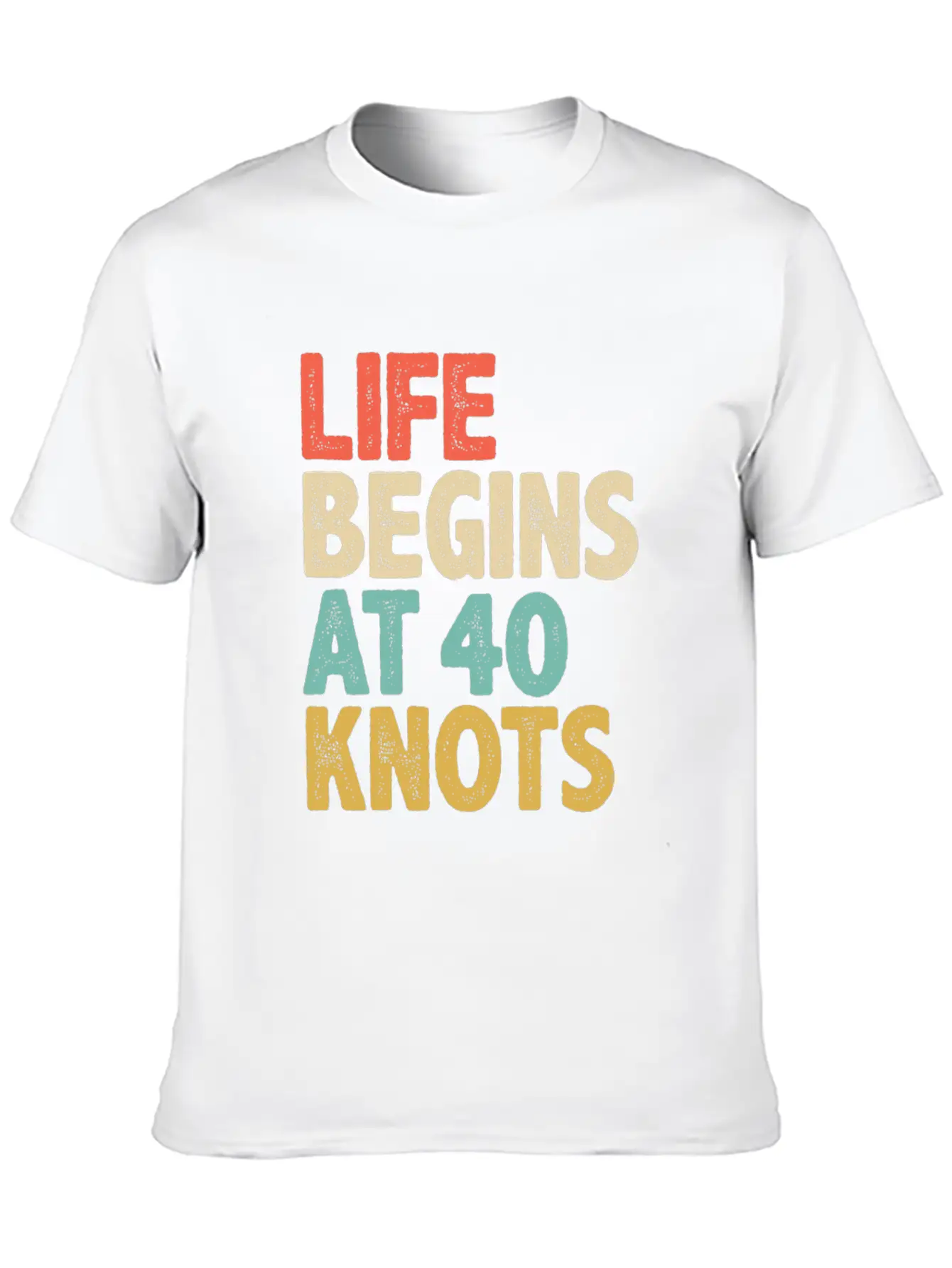 Life Begins At 40 Knots - Kitesurfing Unisex Casual T-Shirt – Clean Design For Daily Comfort