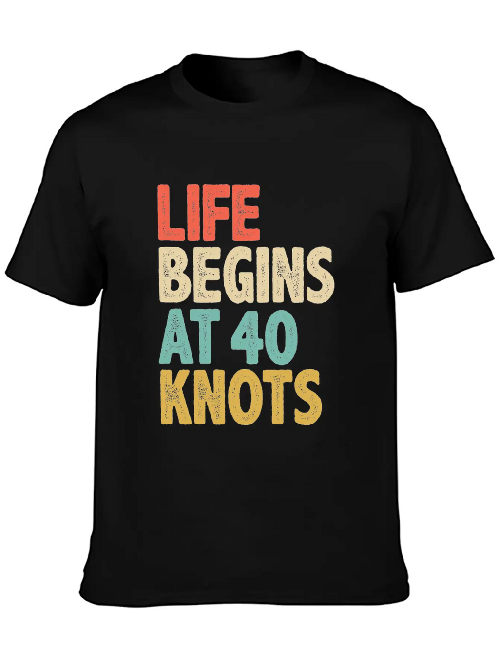 Life Begins At 40 Knots - Kitesurfing Unisex Casual T-Shirt – Clean Design For Daily Comfort