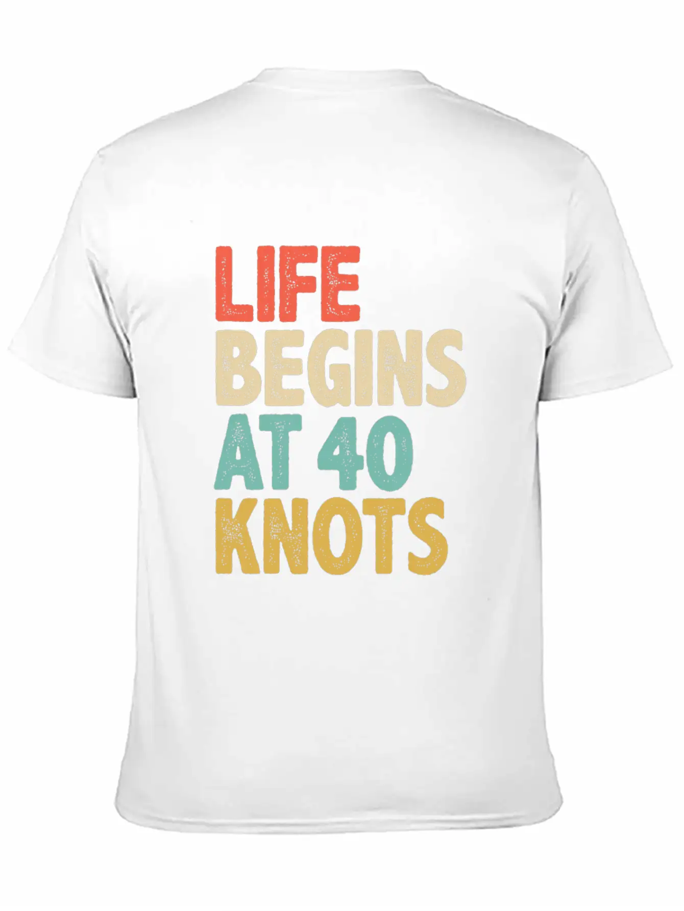 Life Begins At 40 Knots - Kitesurfing Unisex Casual T-Shirt – Clean Design For Daily Comfort