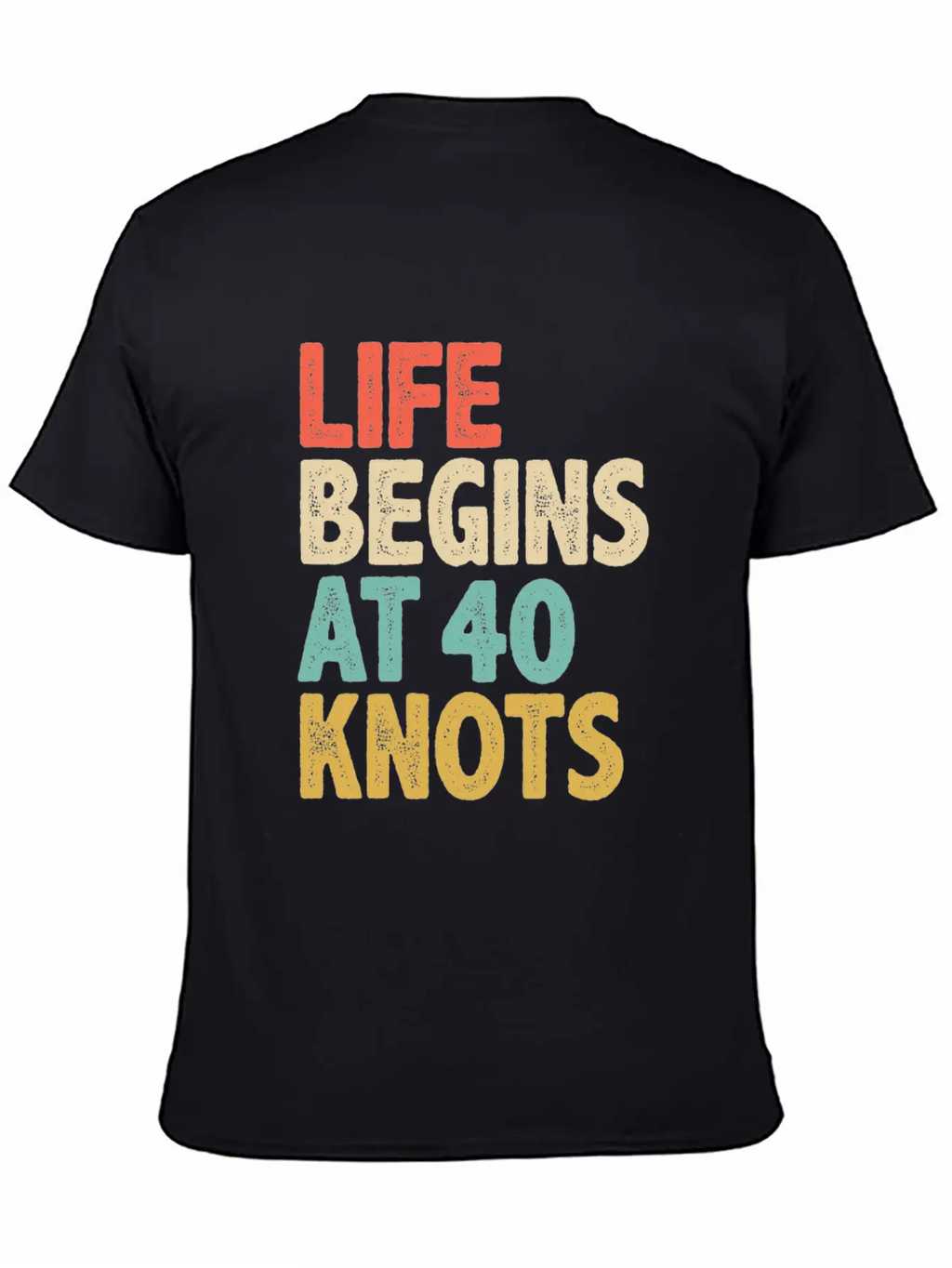 Life Begins At 40 Knots - Kitesurfing Unisex Casual T-Shirt – Clean Design For Daily Comfort