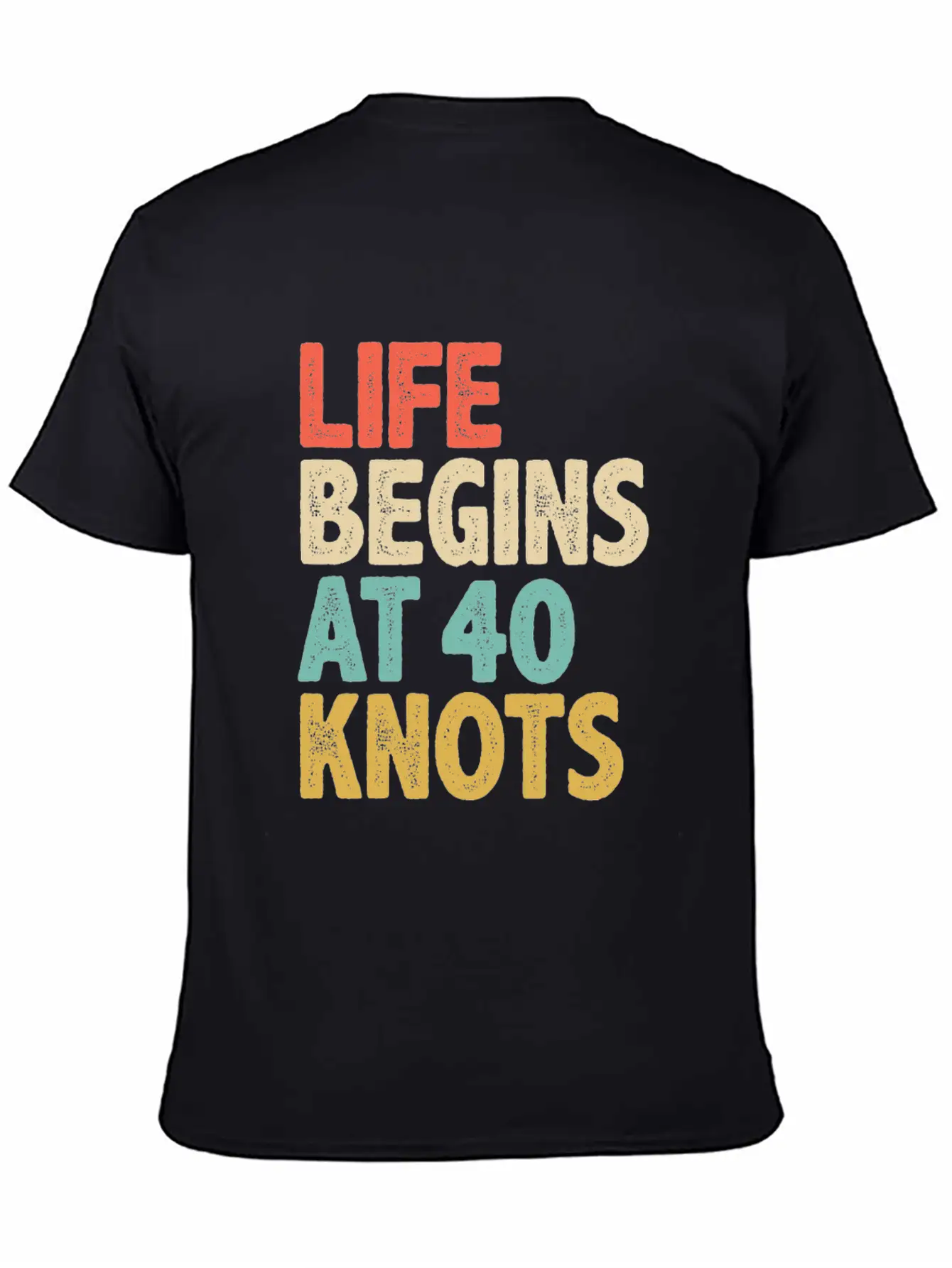 Life Begins At 40 Knots - Kitesurfing Unisex Casual T-Shirt – Clean Design For Daily Comfort