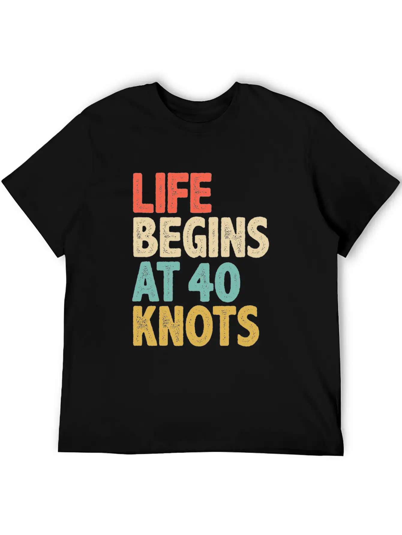 Life Begins At 40 Knots - Kitesurfing Unisex Casual T-Shirt – Clean Design For Daily Comfort