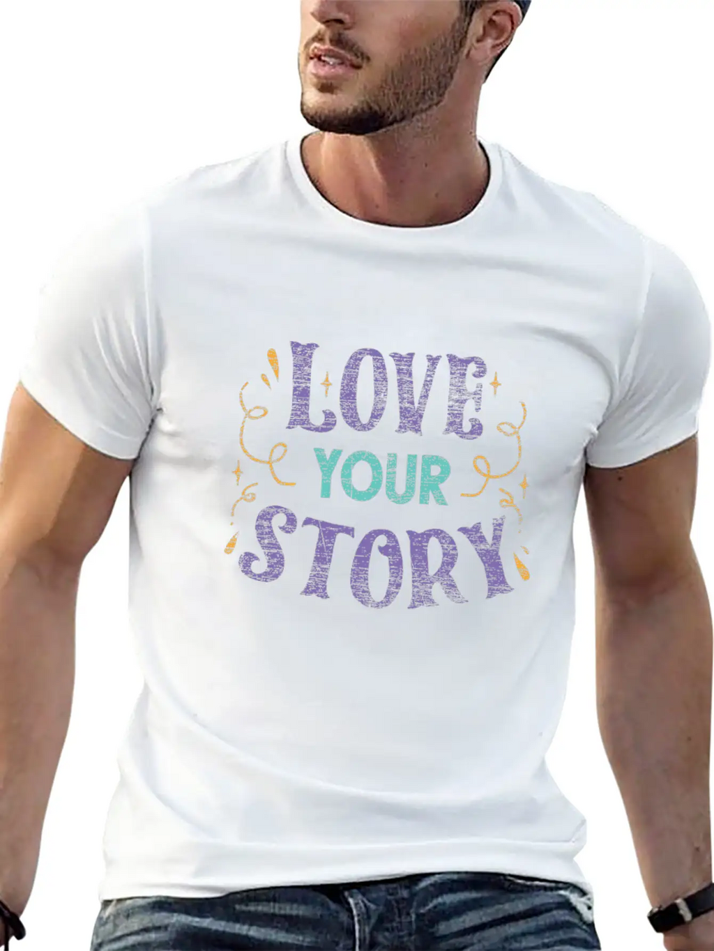 Life Happiness Love Casual Graphic T-Shirt – Simple And Comfortable Daily Wear