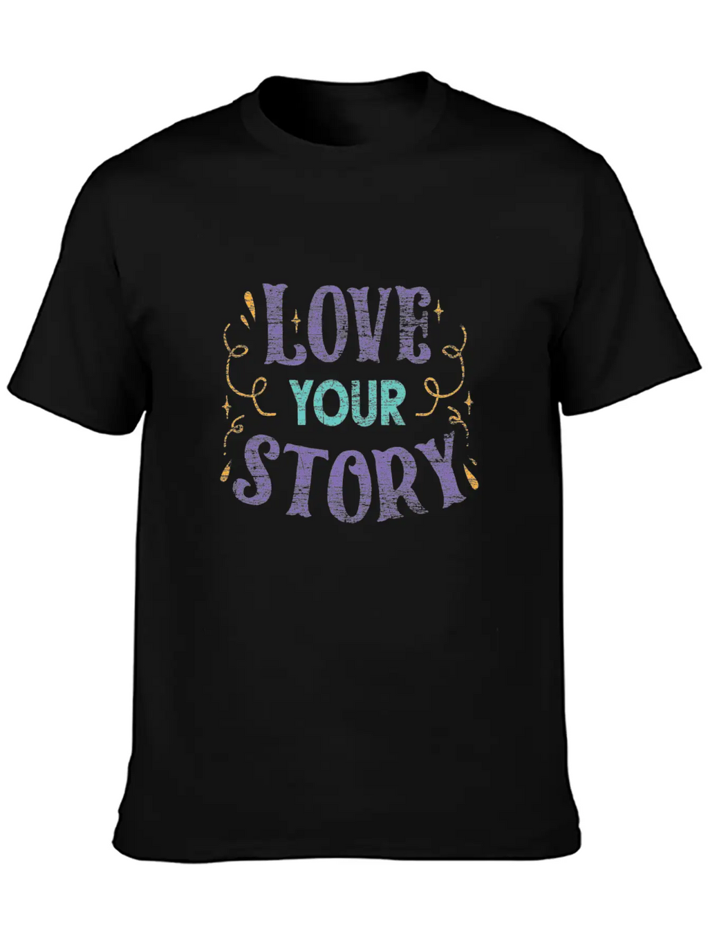 Life Happiness Love Casual Graphic T-Shirt – Simple And Comfortable Daily Wear