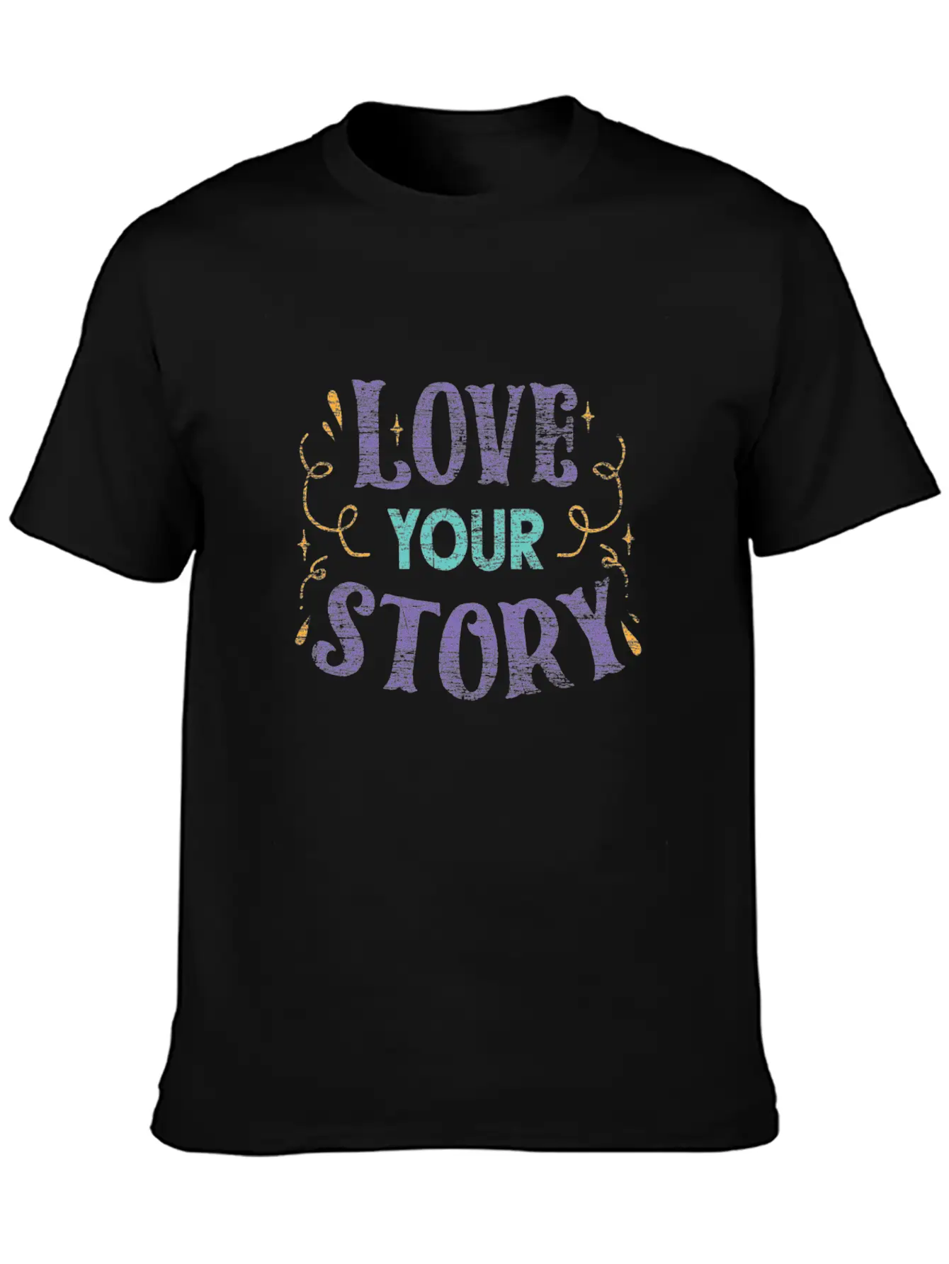 Life Happiness Love Casual Graphic T-Shirt – Simple And Comfortable Daily Wear