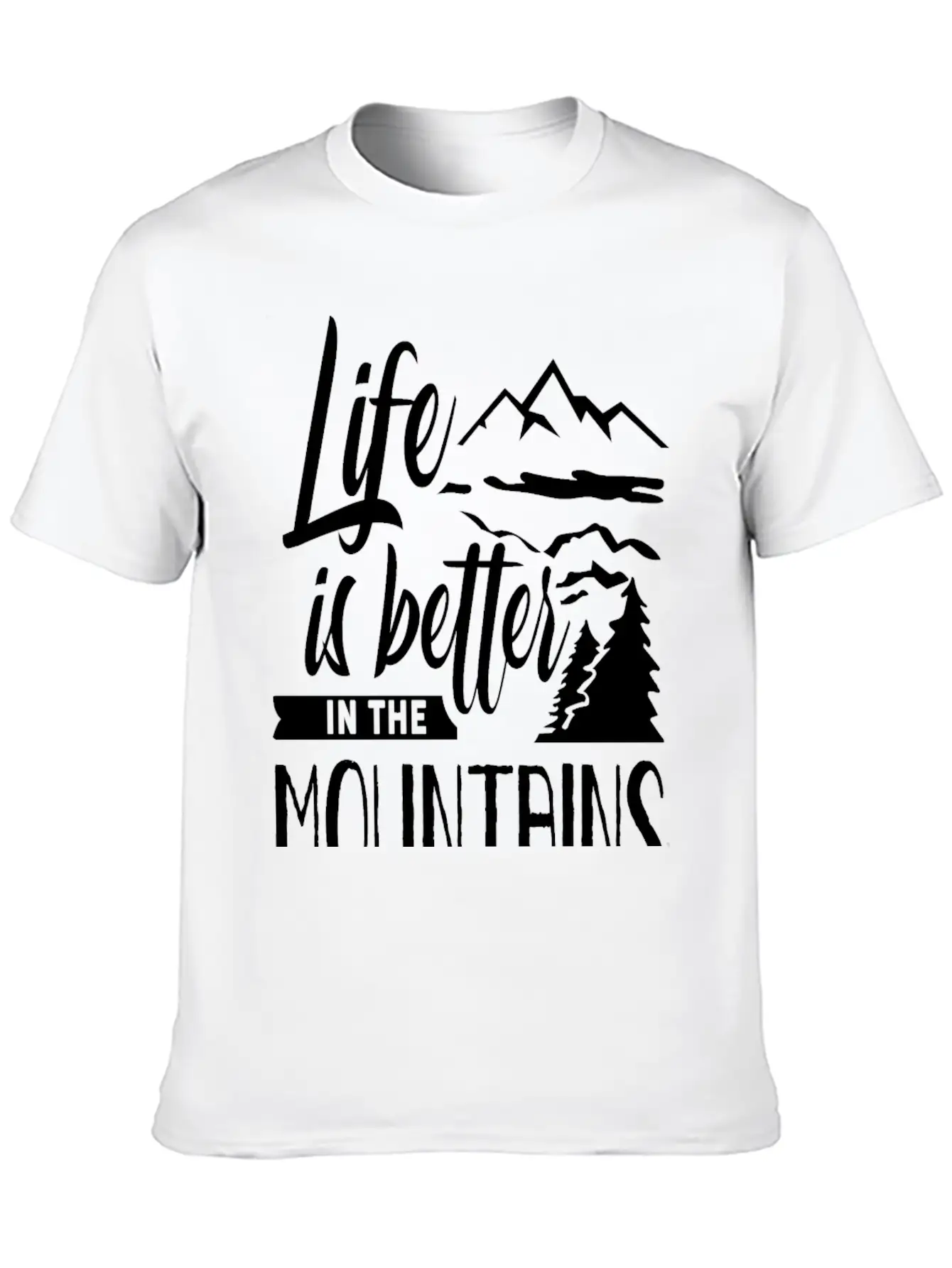 Life Is Better In The Mountains Hike Mountain Unisex Casual T-Shirt – Clean Design For Daily Comfort