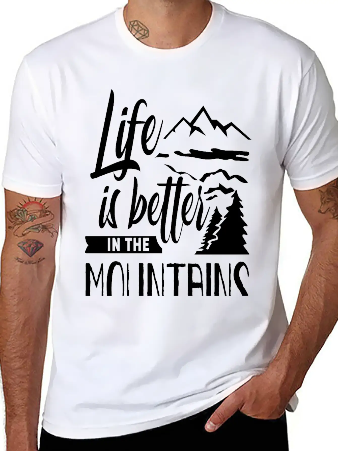 Life Is Better In The Mountains Hike Mountain Unisex Casual T-Shirt – Clean Design For Daily Comfort