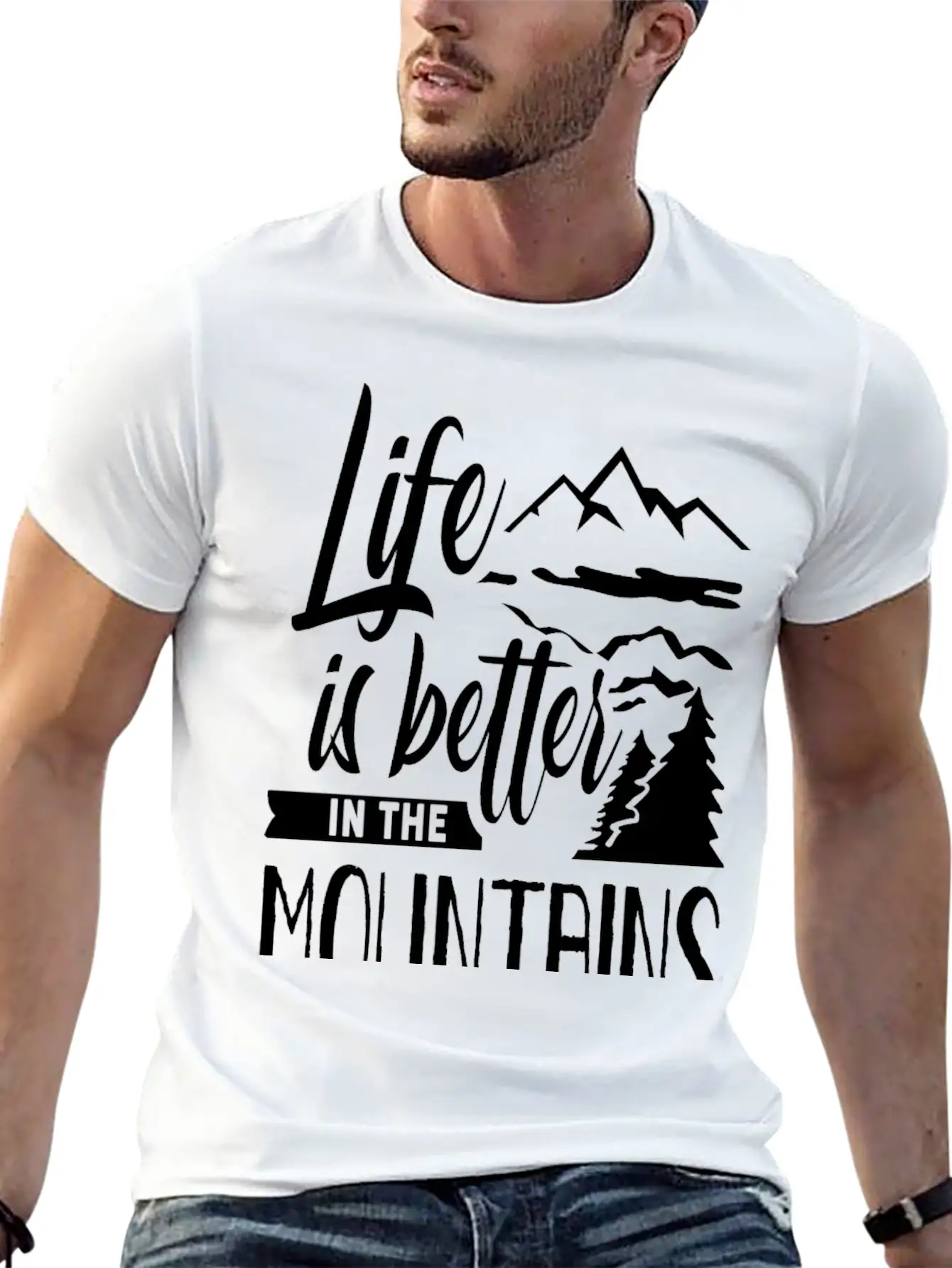 Life Is Better In The Mountains Hike Mountain Unisex Casual T-Shirt – Clean Design For Daily Comfort
