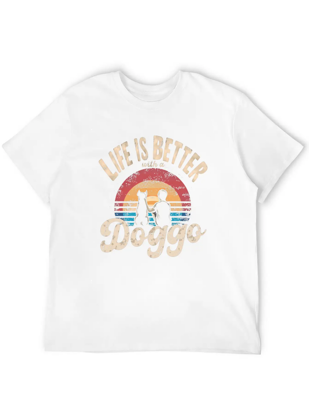 Life Is Better With A Doggo Unisex Casual T-Shirt – Clean Design For Daily Comfort
