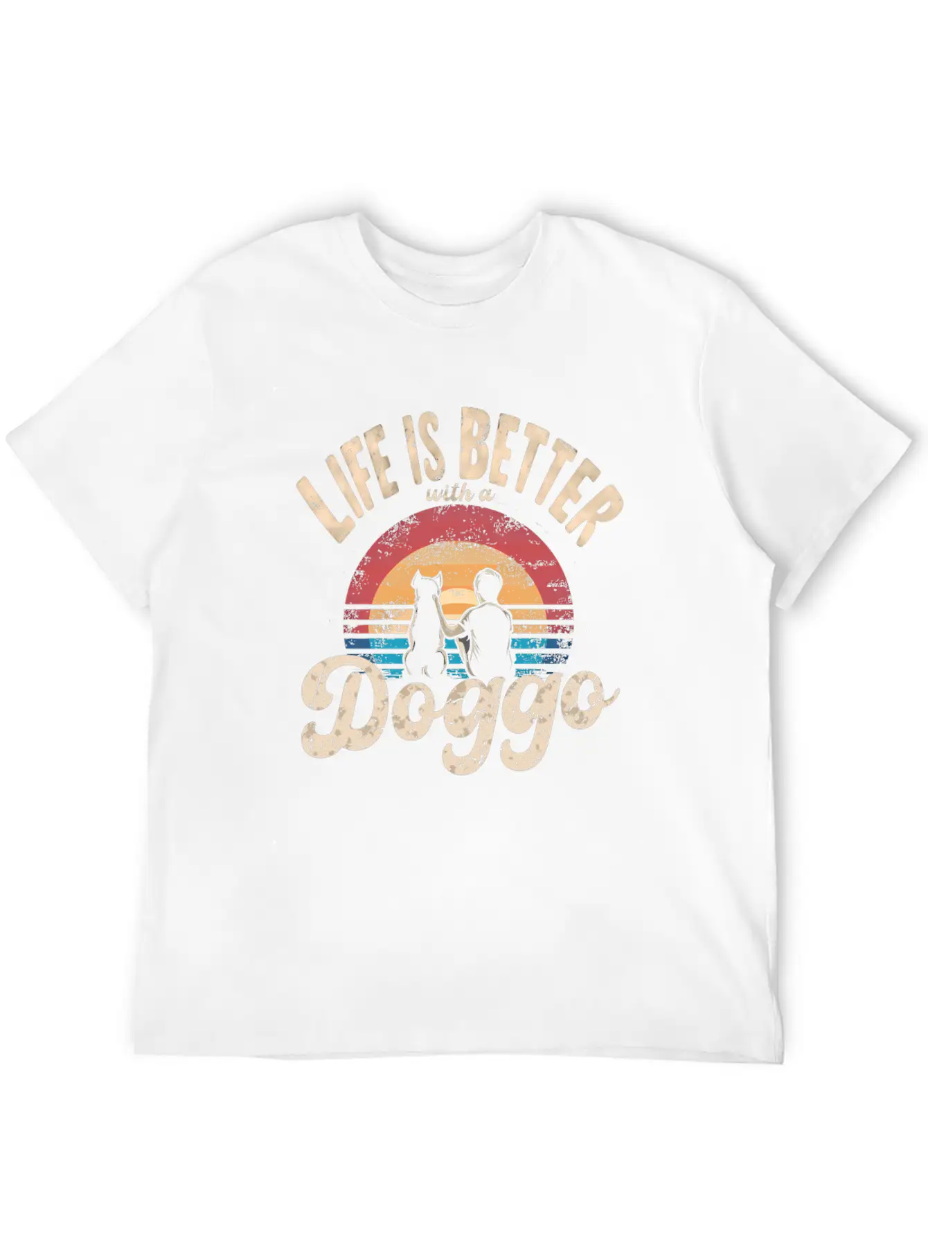 Life Is Better With A Doggo Unisex Casual T-Shirt – Clean Design For Daily Comfort