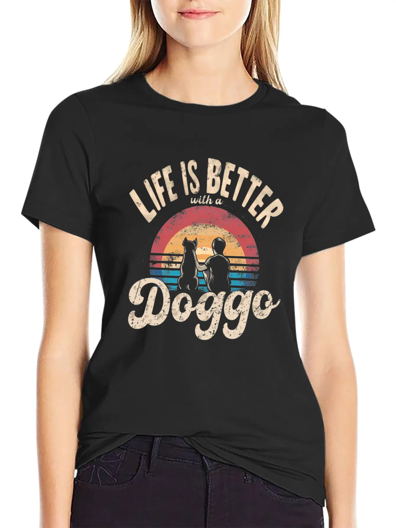 Life Is Better With A Doggo Unisex Casual T-Shirt – Clean Design For Daily Comfort