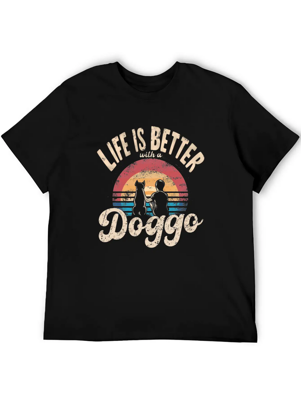 Life Is Better With A Doggo Unisex Casual T-Shirt – Clean Design For Daily Comfort