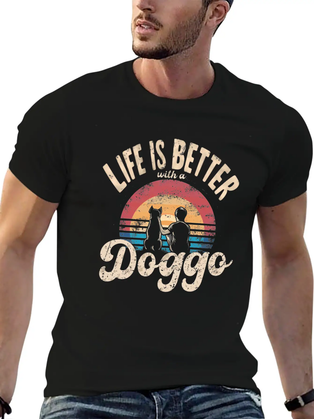 Life Is Better With A Doggo Unisex Casual T-Shirt – Clean Design For Daily Comfort