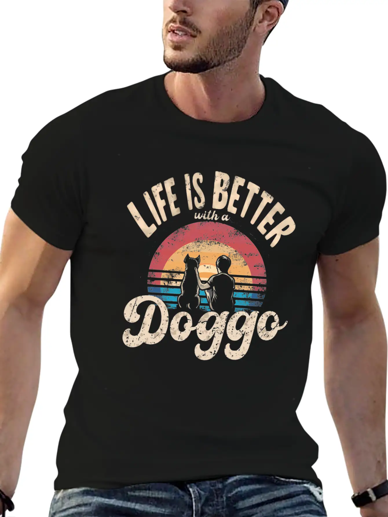 Life Is Better With A Doggo Unisex Casual T-Shirt – Clean Design For Daily Comfort