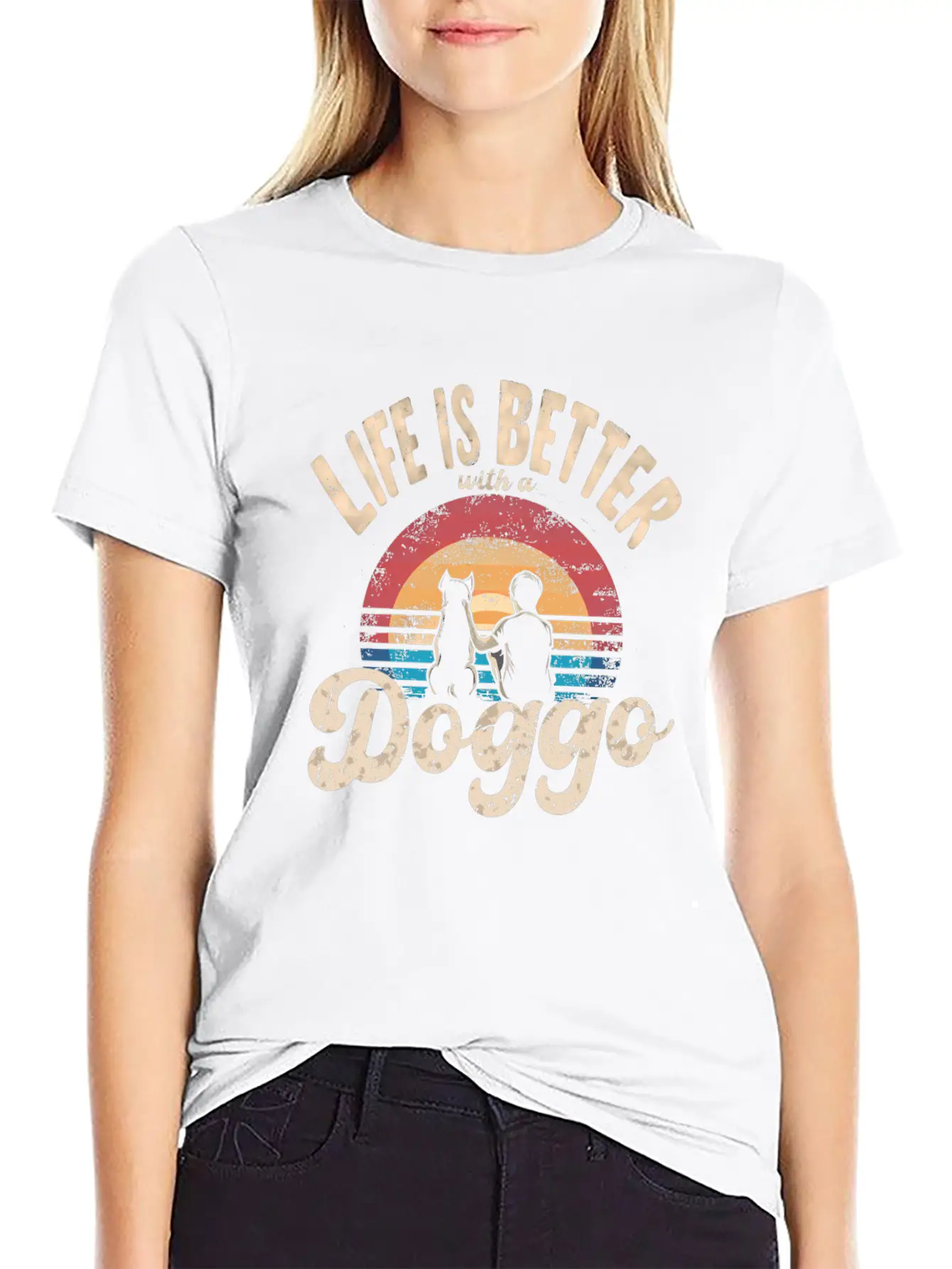 Life Is Better With A Doggo Unisex Casual T-Shirt – Clean Design For Daily Comfort