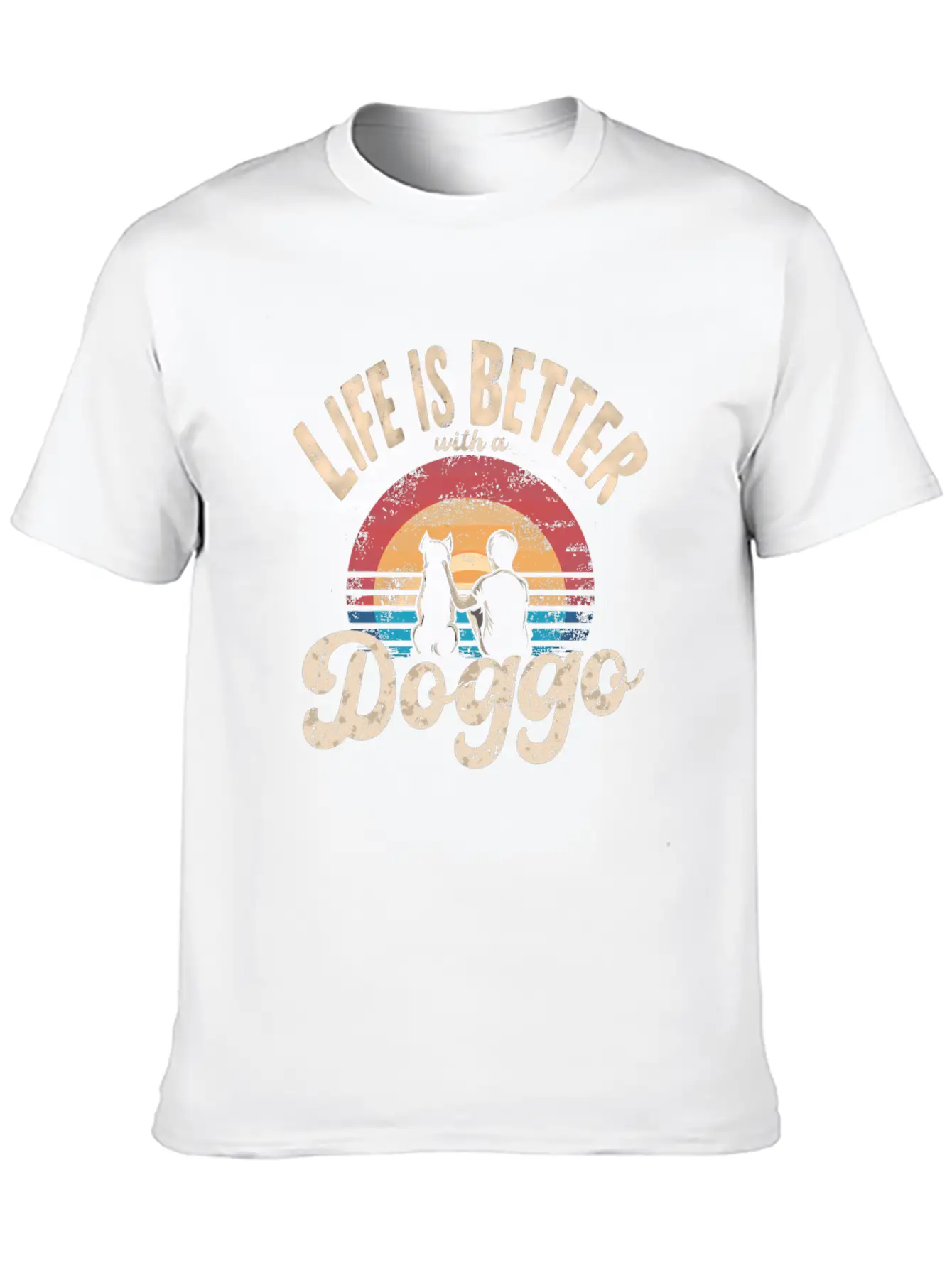 Life Is Better With A Doggo Unisex Casual T-Shirt – Clean Design For Daily Comfort