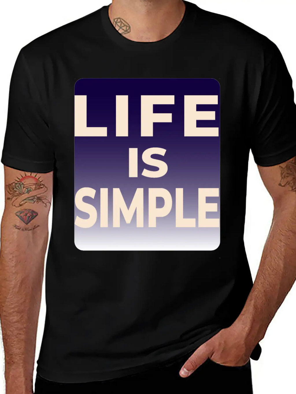 LIFE IS SIMPLE T-SHIRT Unisex Casual T-Shirt – Clean Design For Daily Comfort