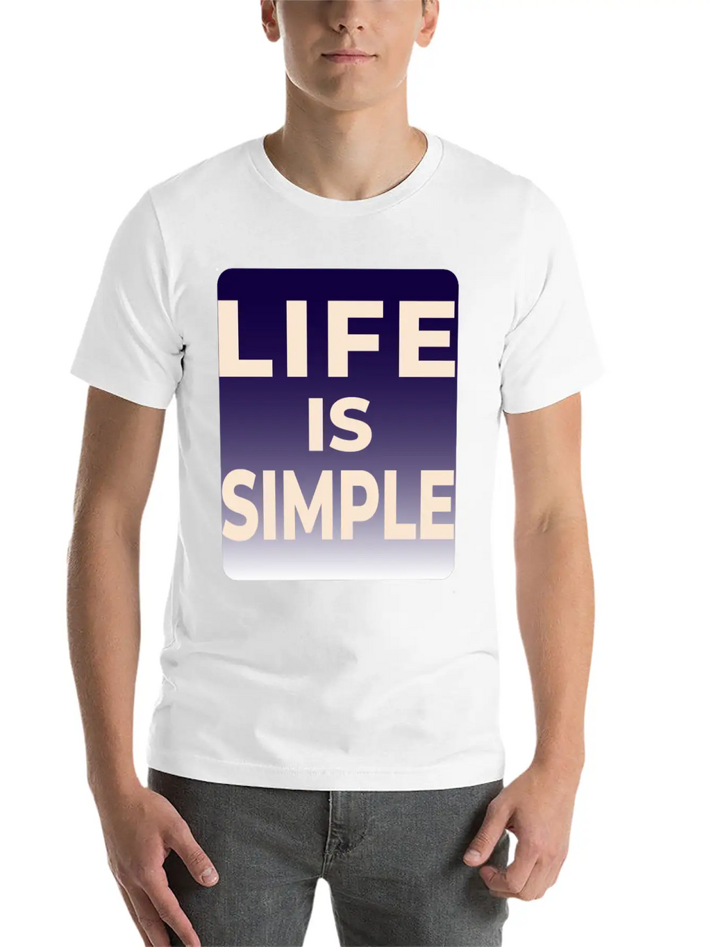 LIFE IS SIMPLE T-SHIRT Unisex Casual T-Shirt – Clean Design For Daily Comfort