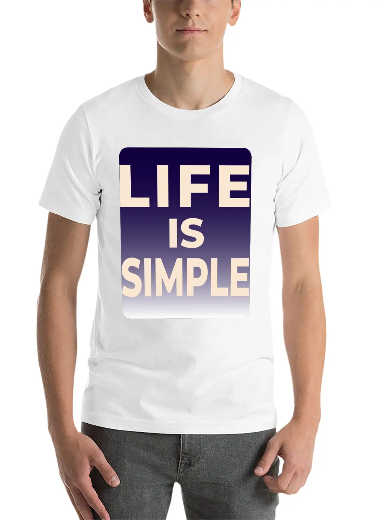 LIFE IS SIMPLE T-SHIRT Unisex Casual T-Shirt – Clean Design For Daily Comfort