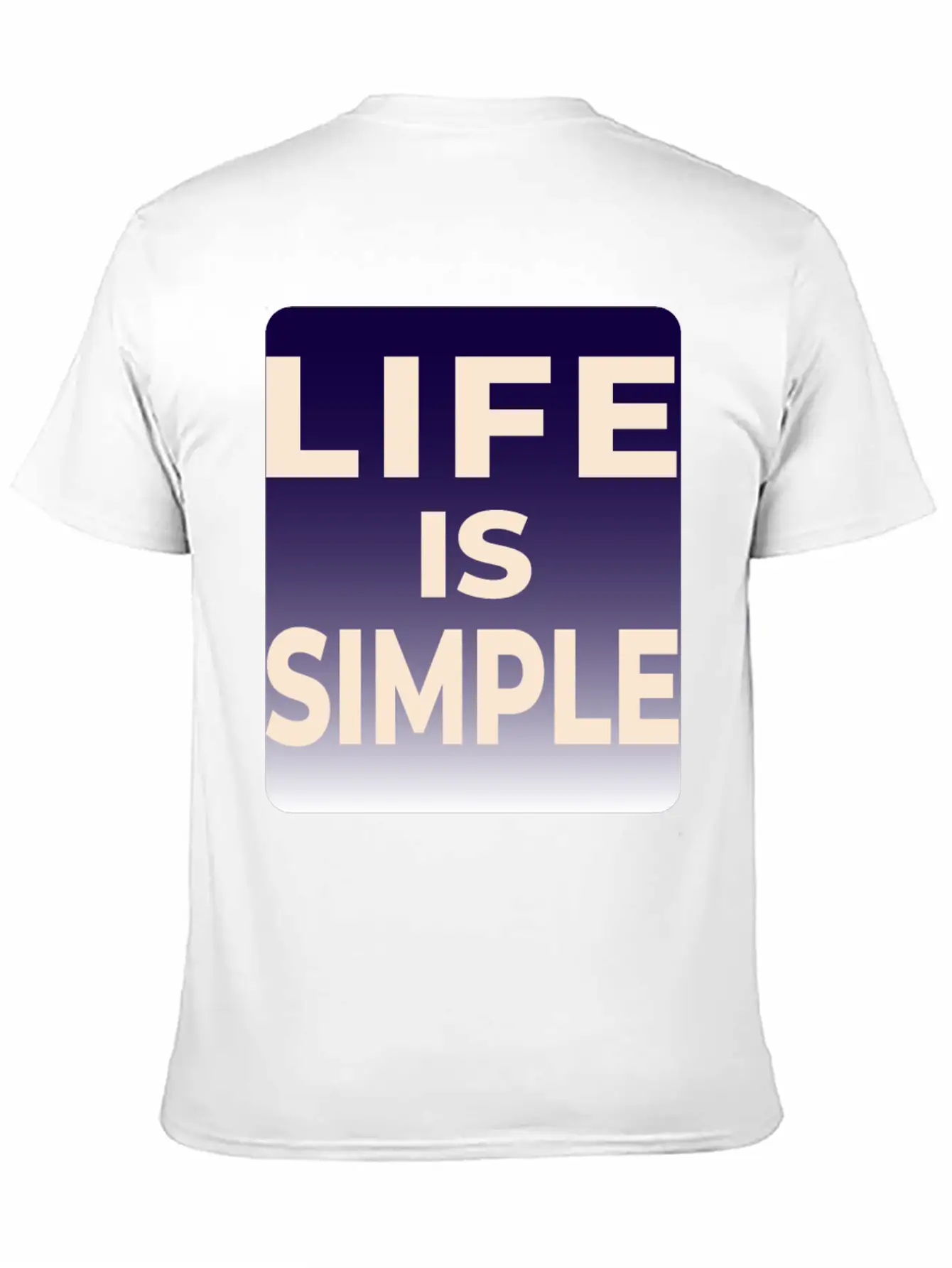 LIFE IS SIMPLE T-SHIRT Unisex Casual T-Shirt – Clean Design For Daily Comfort