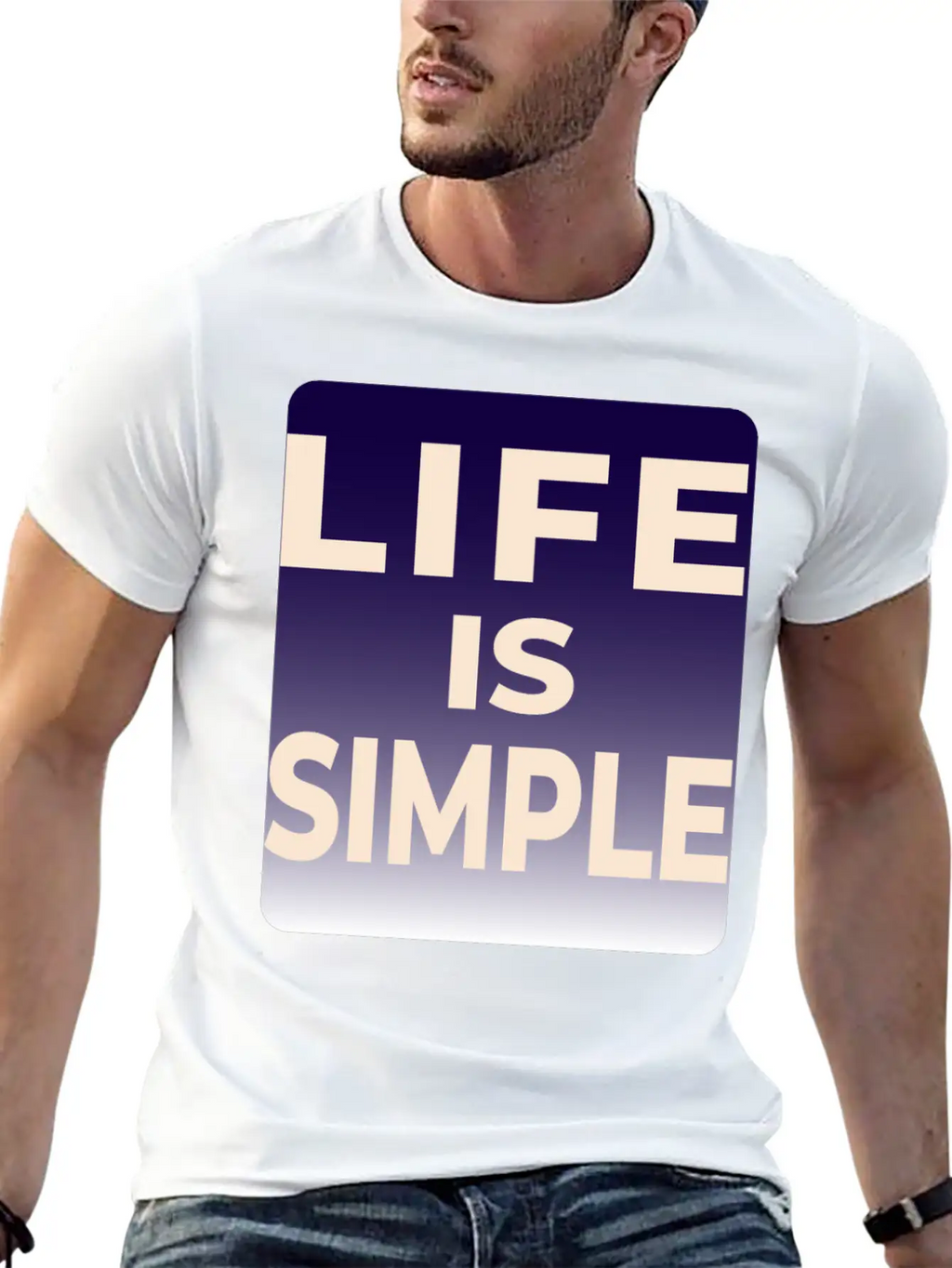 LIFE IS SIMPLE T-SHIRT Unisex Casual T-Shirt – Clean Design For Daily Comfort
