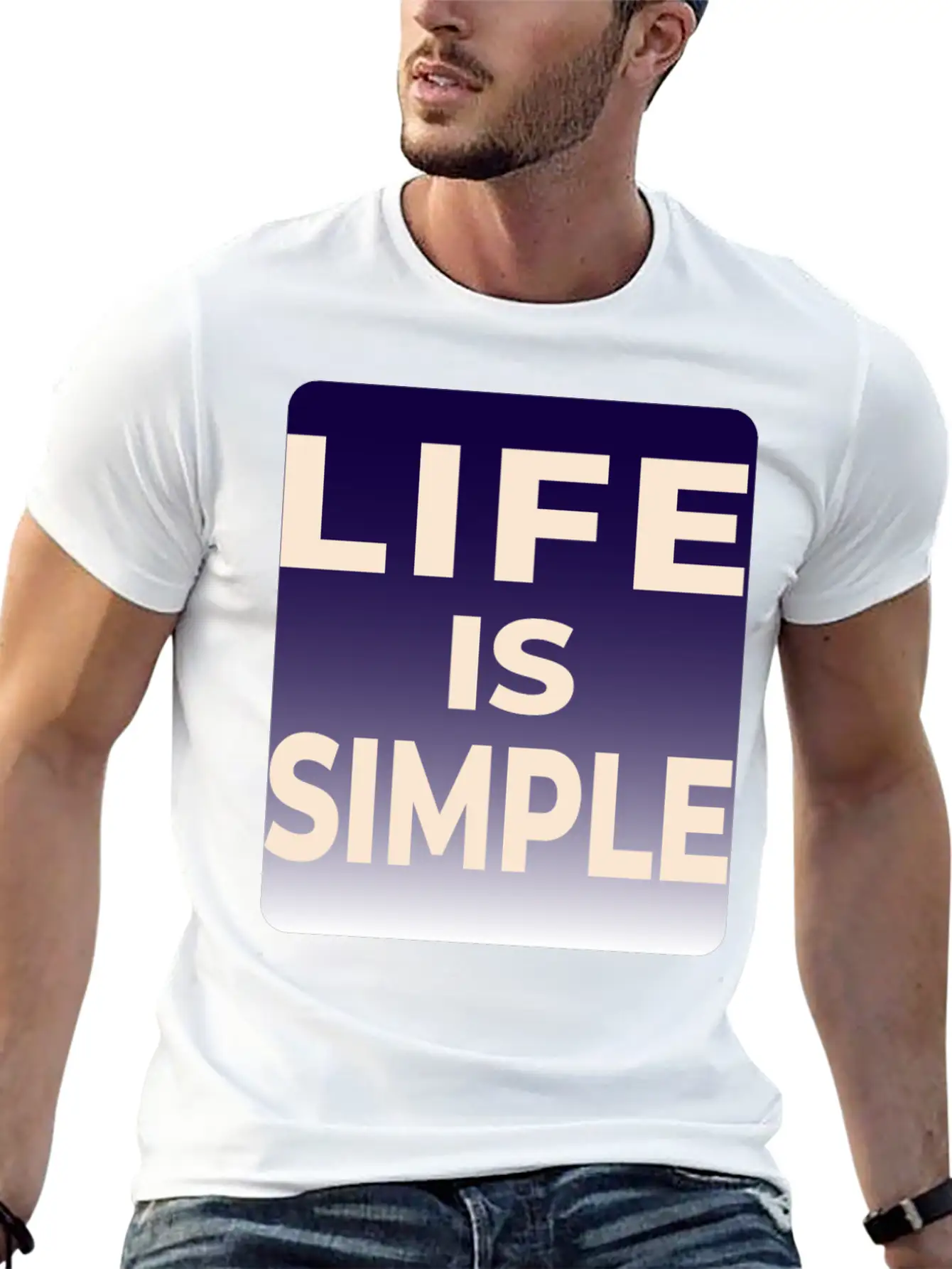 LIFE IS SIMPLE T-SHIRT Unisex Casual T-Shirt – Clean Design For Daily Comfort