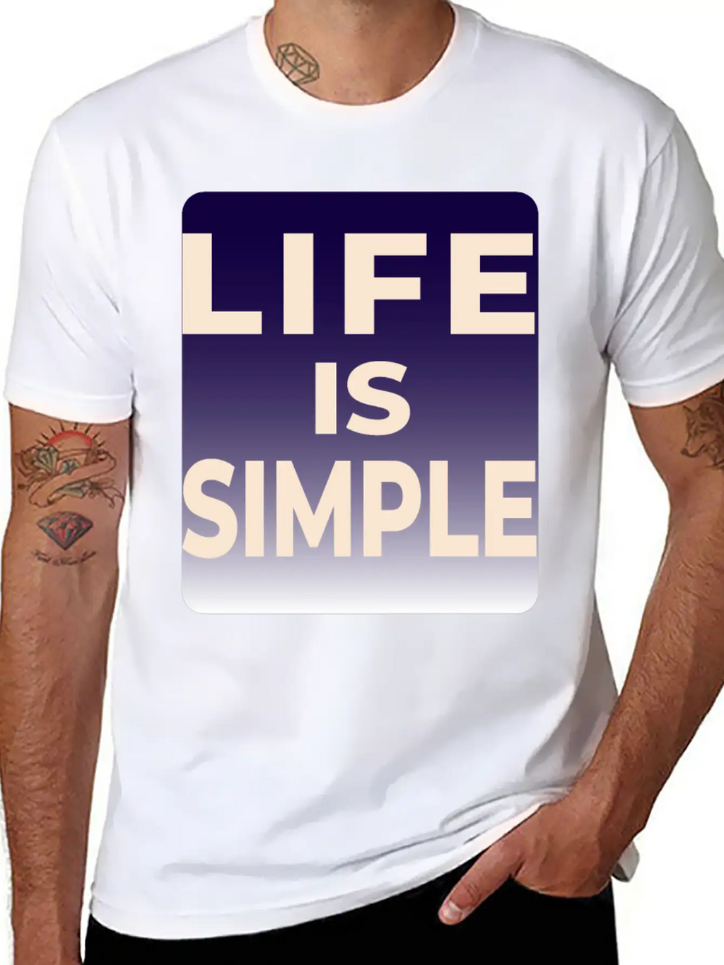 LIFE IS SIMPLE T-SHIRT Unisex Casual T-Shirt – Clean Design For Daily Comfort