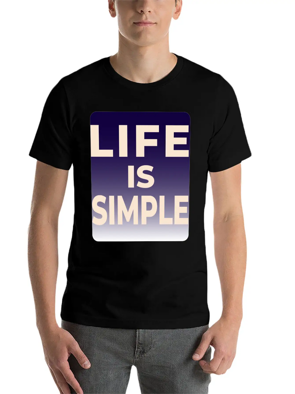 LIFE IS SIMPLE T-SHIRT Unisex Casual T-Shirt – Clean Design For Daily Comfort