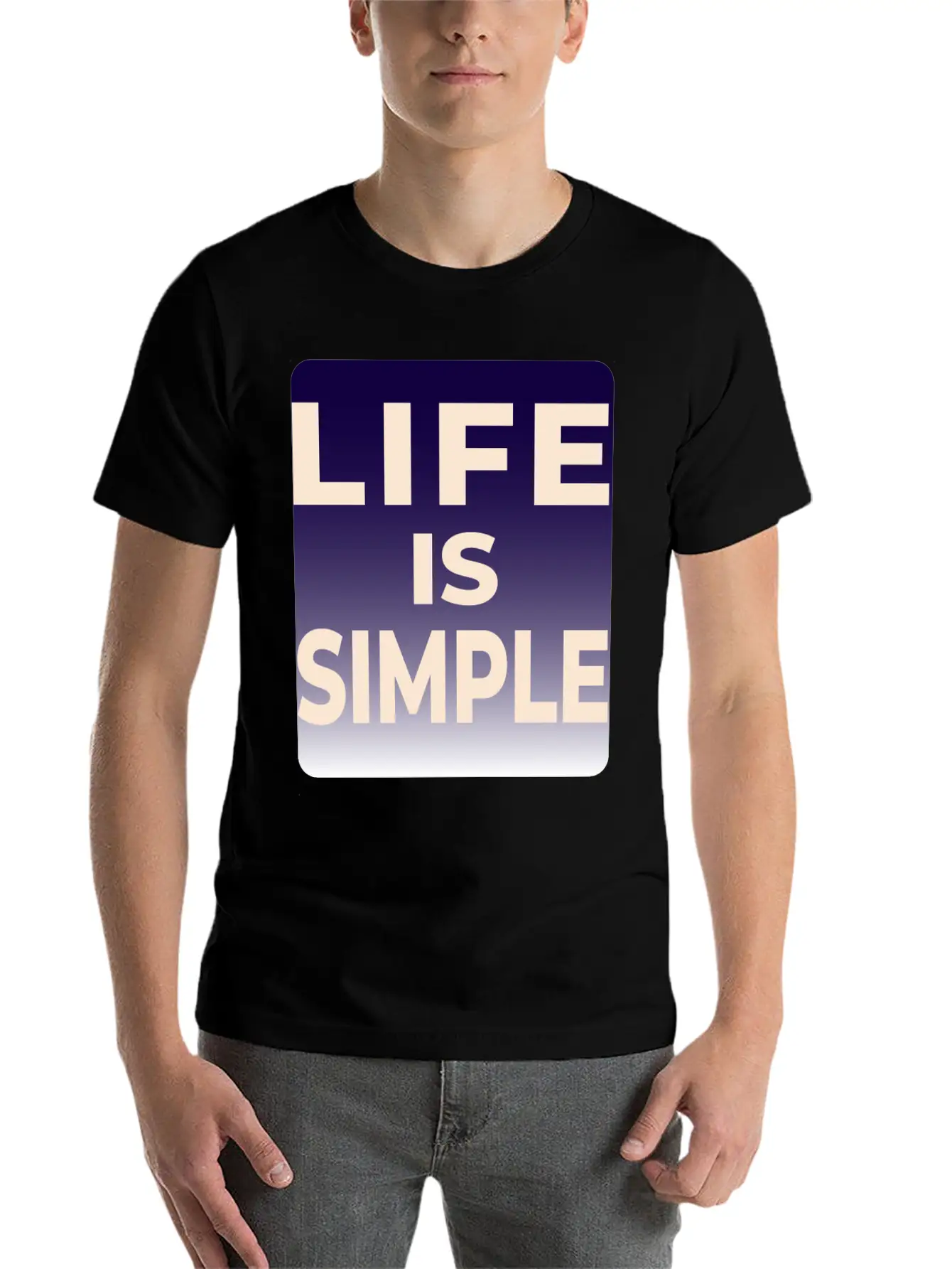LIFE IS SIMPLE T-SHIRT Unisex Casual T-Shirt – Clean Design For Daily Comfort