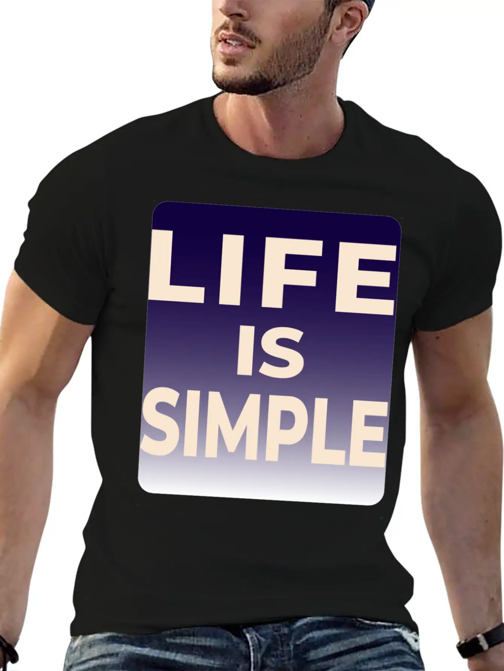 LIFE IS SIMPLE T-SHIRT Unisex Casual T-Shirt – Clean Design For Daily Comfort