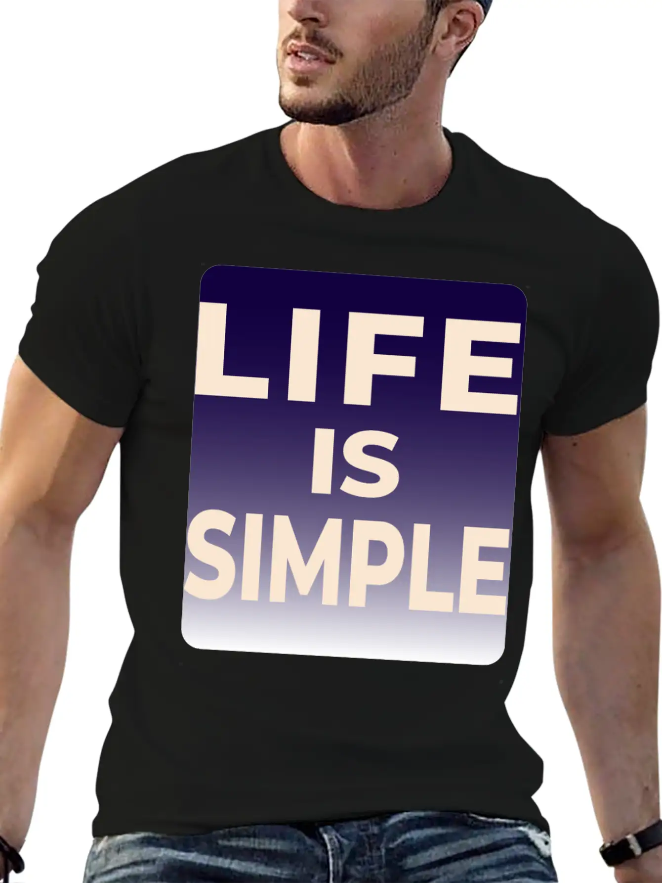 LIFE IS SIMPLE T-SHIRT Unisex Casual T-Shirt – Clean Design For Daily Comfort