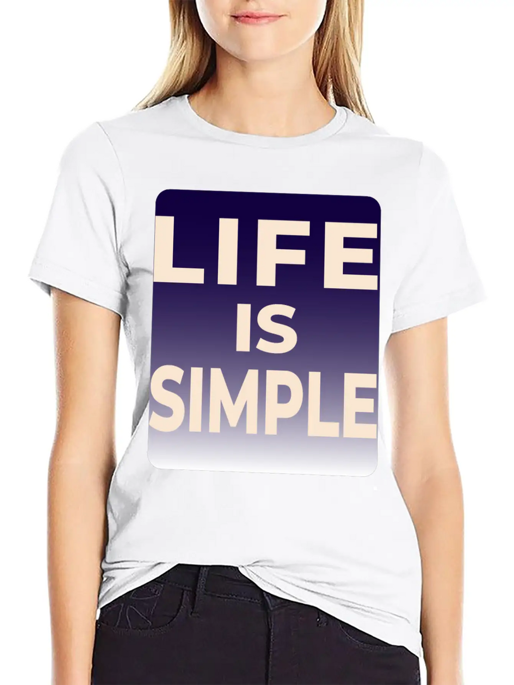 LIFE IS SIMPLE T-SHIRT Unisex Casual T-Shirt – Clean Design For Daily Comfort