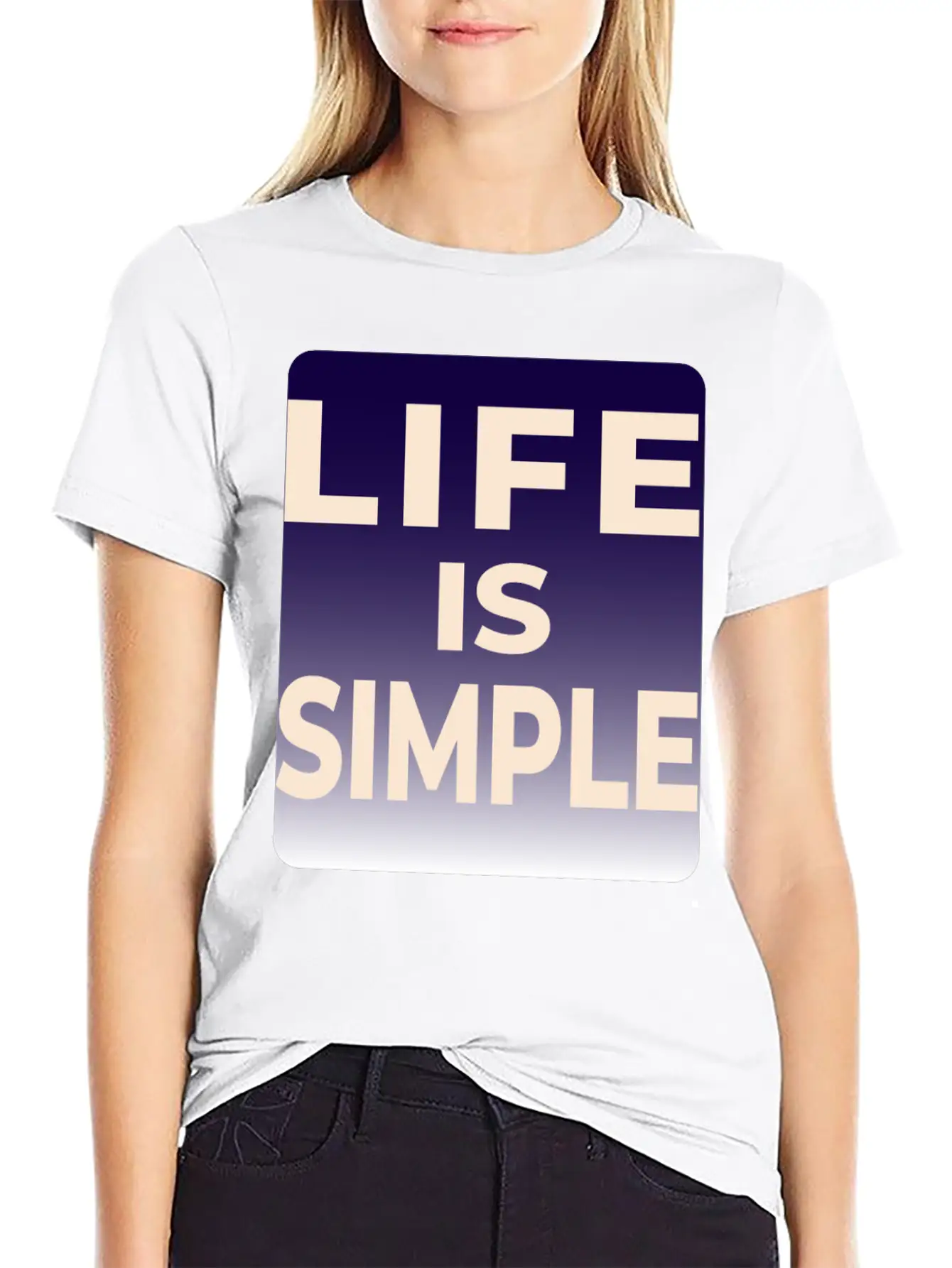 LIFE IS SIMPLE T-SHIRT Unisex Casual T-Shirt – Clean Design For Daily Comfort