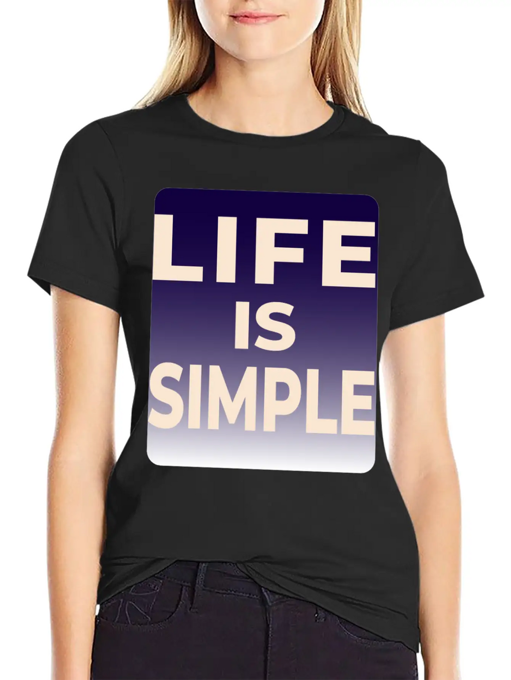 LIFE IS SIMPLE T-SHIRT Unisex Casual T-Shirt – Clean Design For Daily Comfort