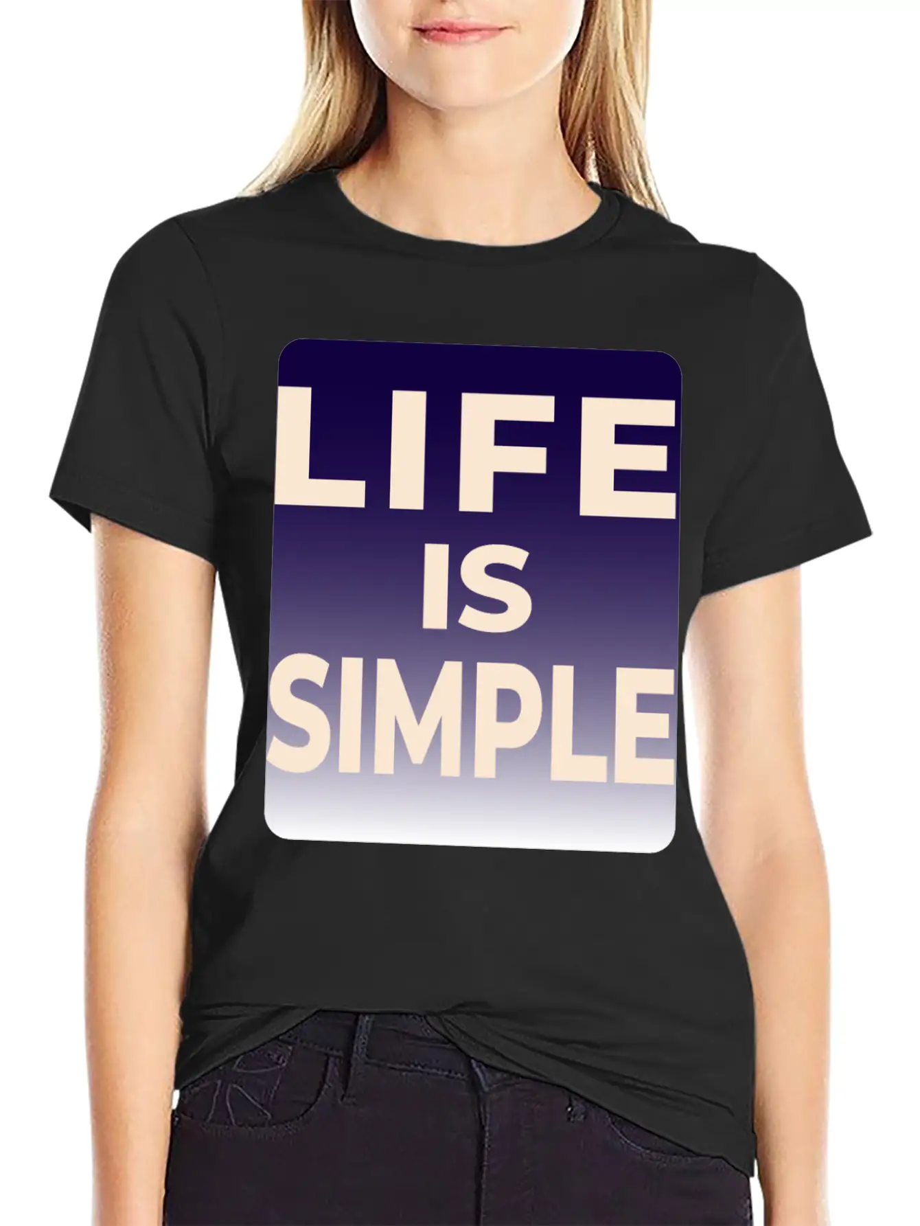 LIFE IS SIMPLE T-SHIRT Unisex Casual T-Shirt – Clean Design For Daily Comfort