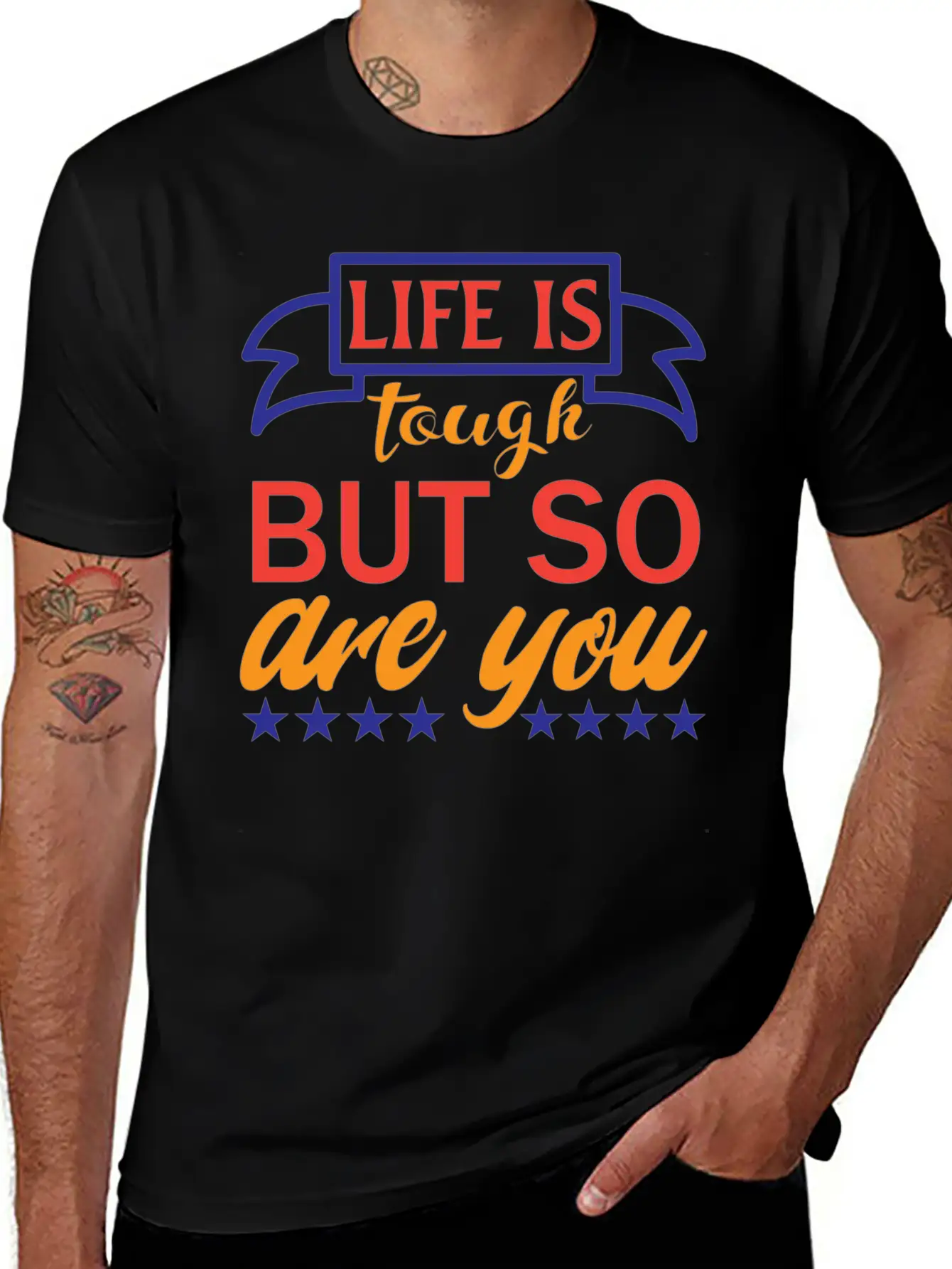 Life Is Tough But So Are You Unisex Casual T-Shirt – Clean Design For Daily Comfort